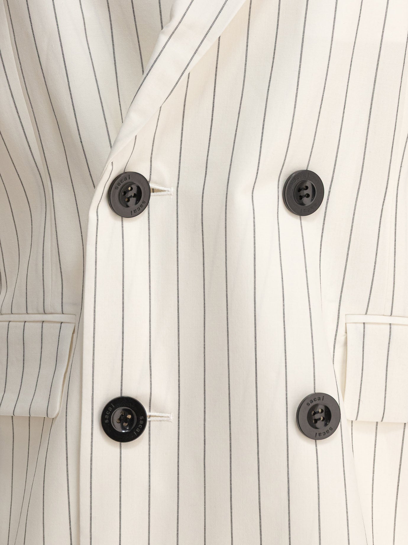 Sacai Balzer Double-Breasted Wool And Silk