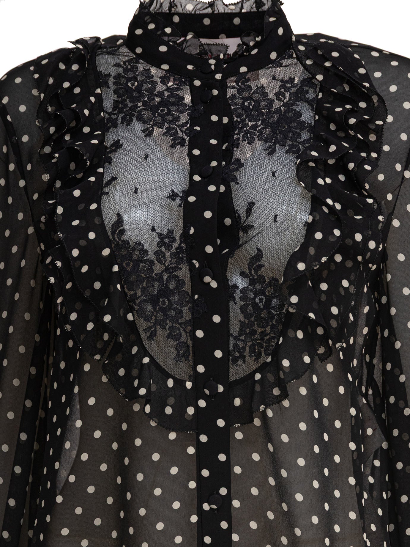 Valentino Silk Long-Sleeved Shirt