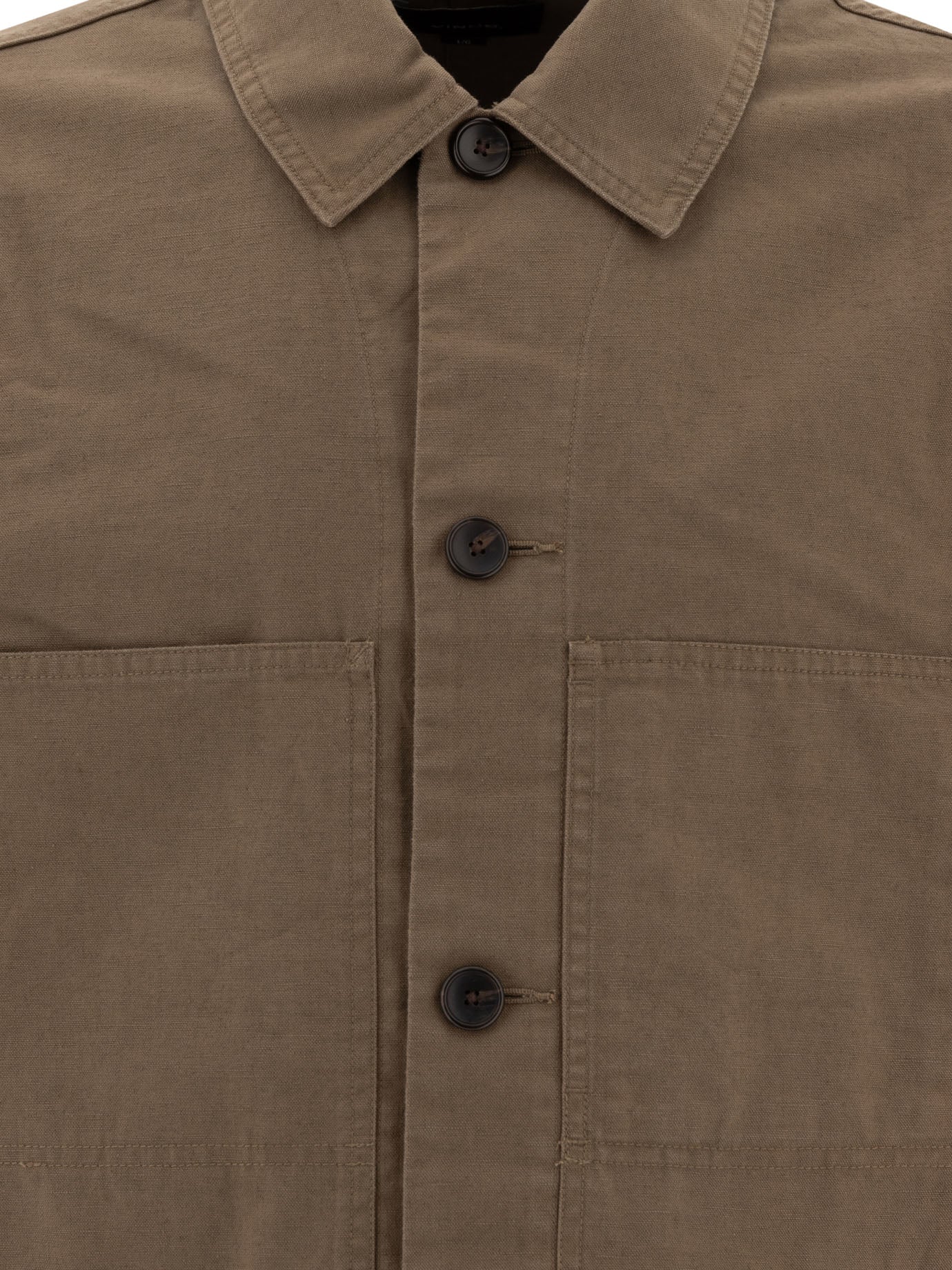 Vince Cotton And Linen Utility Jacket