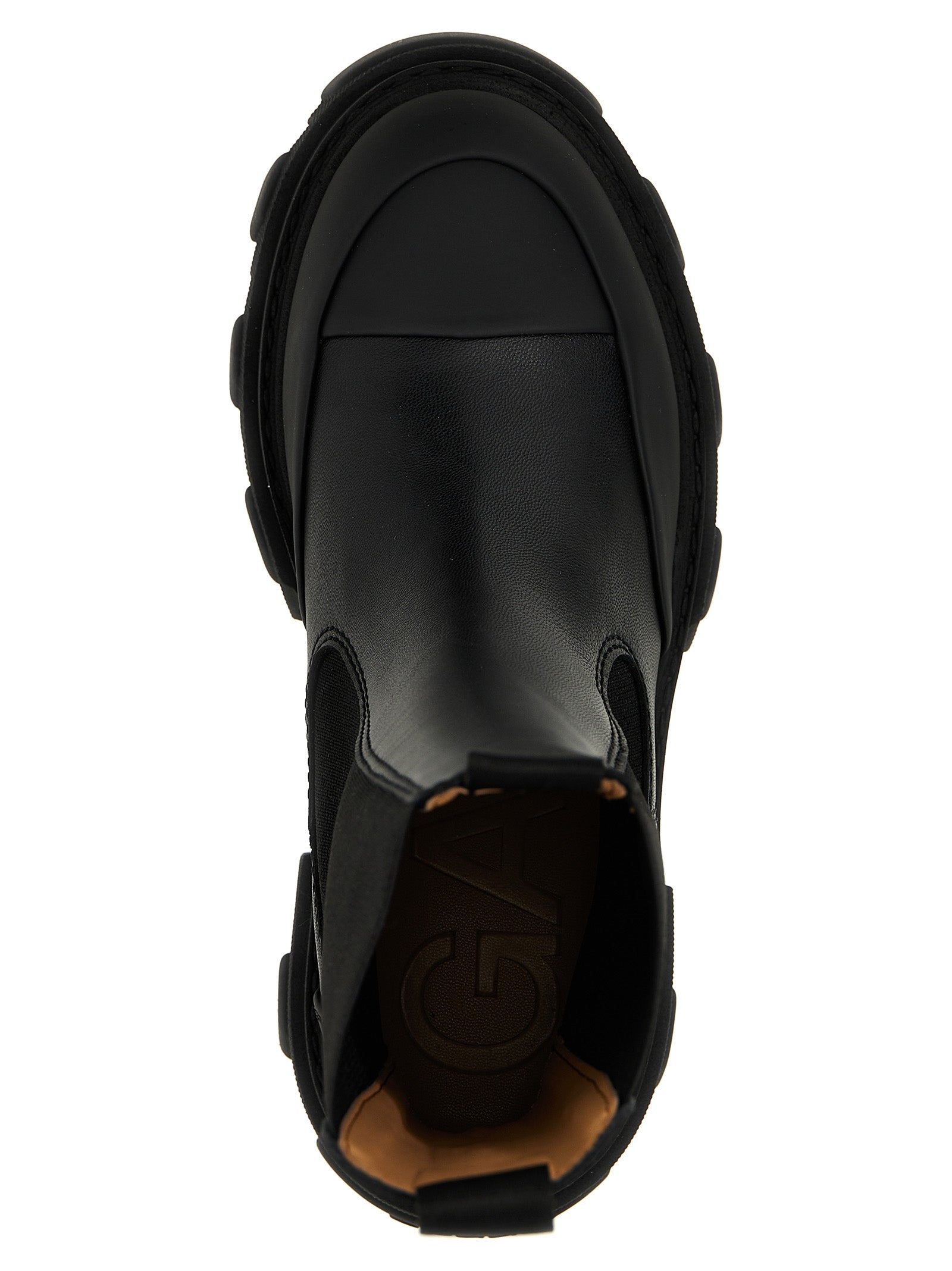 Ganni Leather Ankle Boots