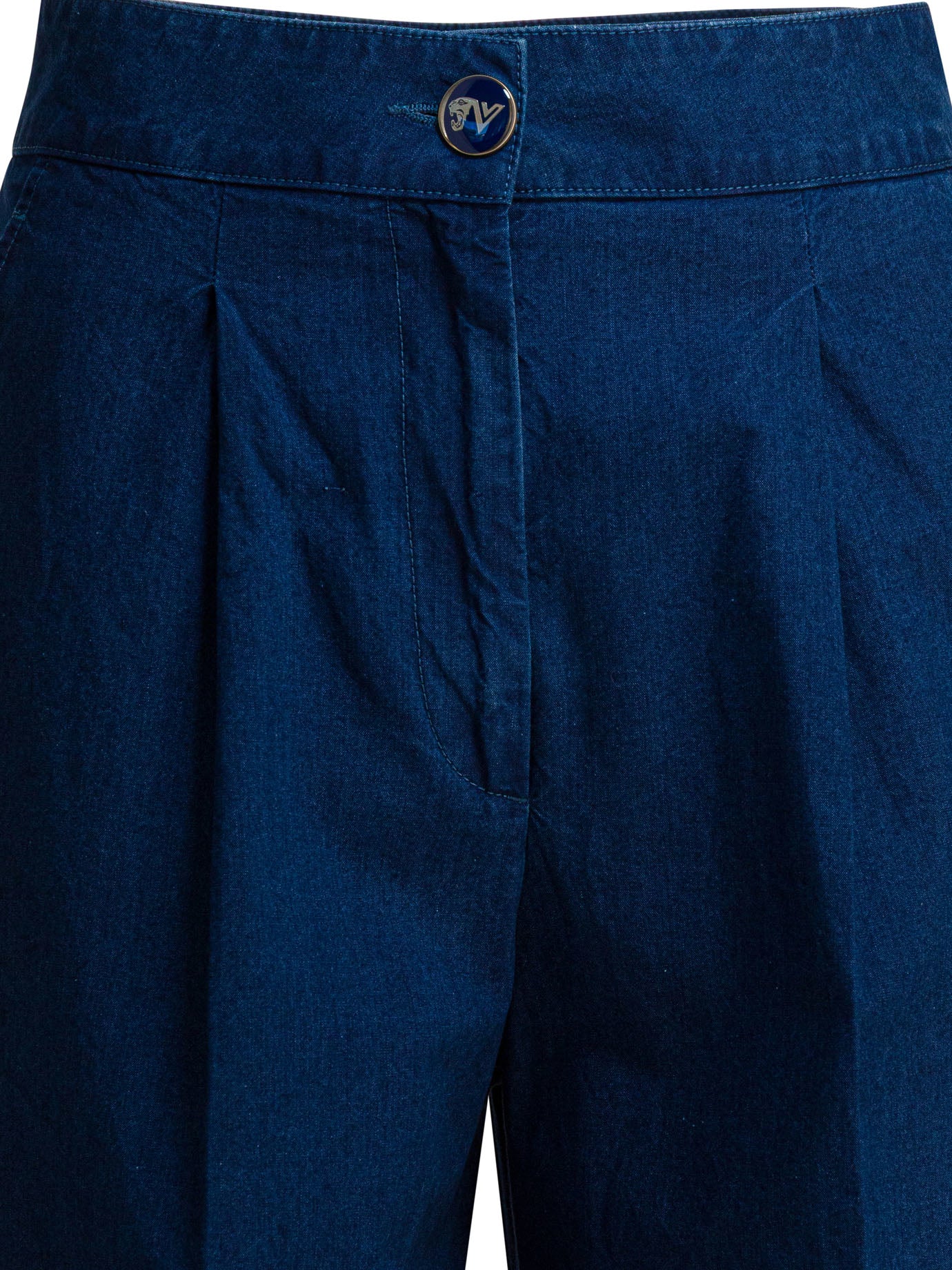 Valentino Wide-Leg Jeans With Pleats