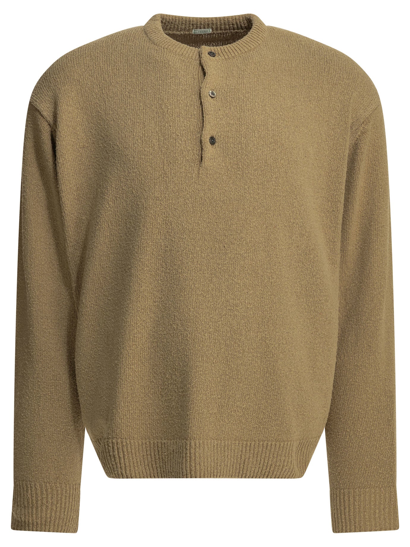 A.Presse Crew-Neck Sweater With Buttons