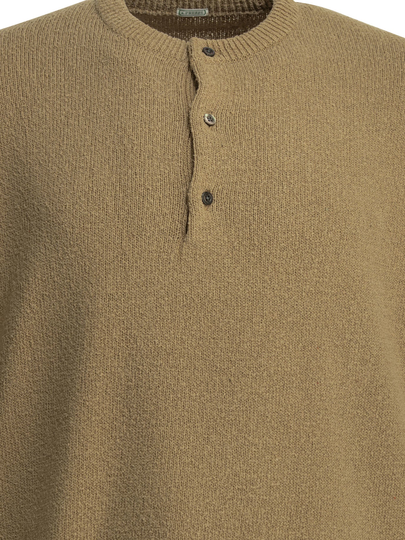 A.Presse Crew-Neck Sweater With Buttons