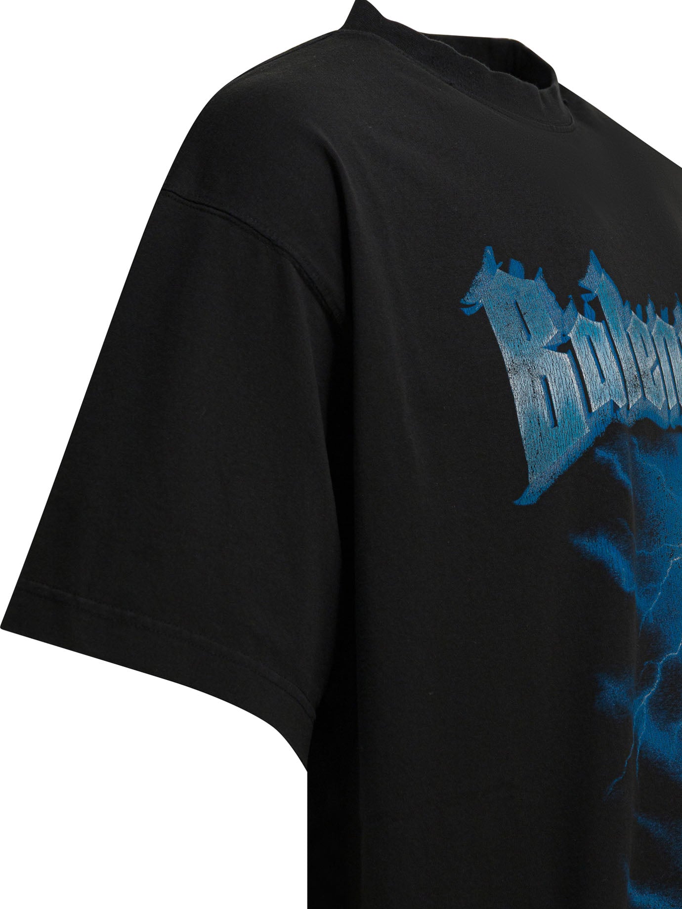 Balenciaga Paris Thunderstorm Crewneck T-Shirt