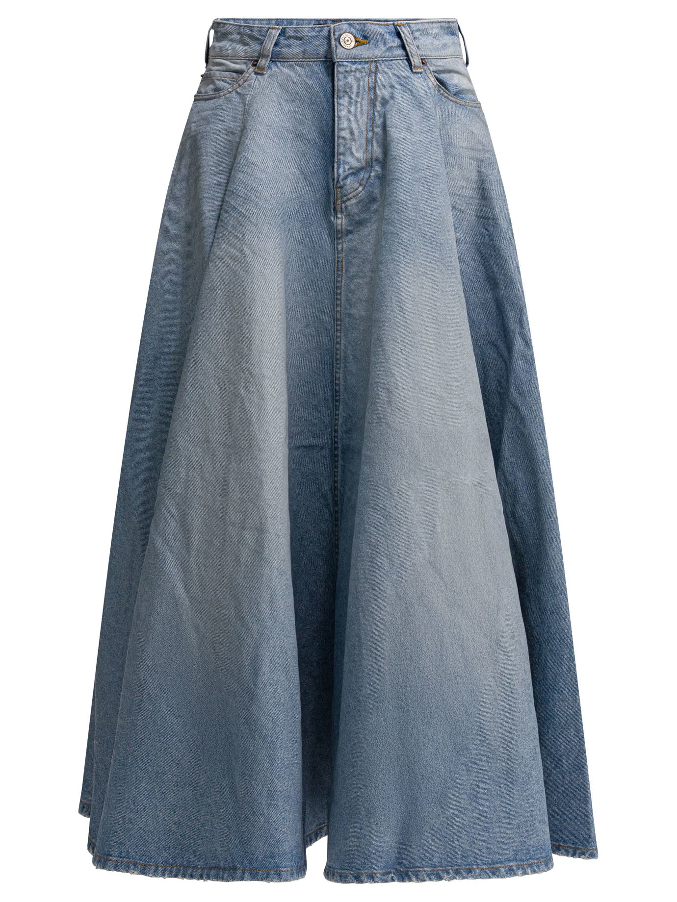 Balenciaga Godet Long Skirt