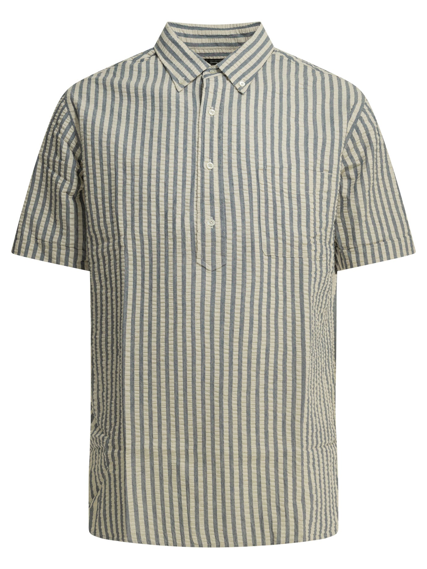Beams Plus Casual Cotton Seersucker Shirt