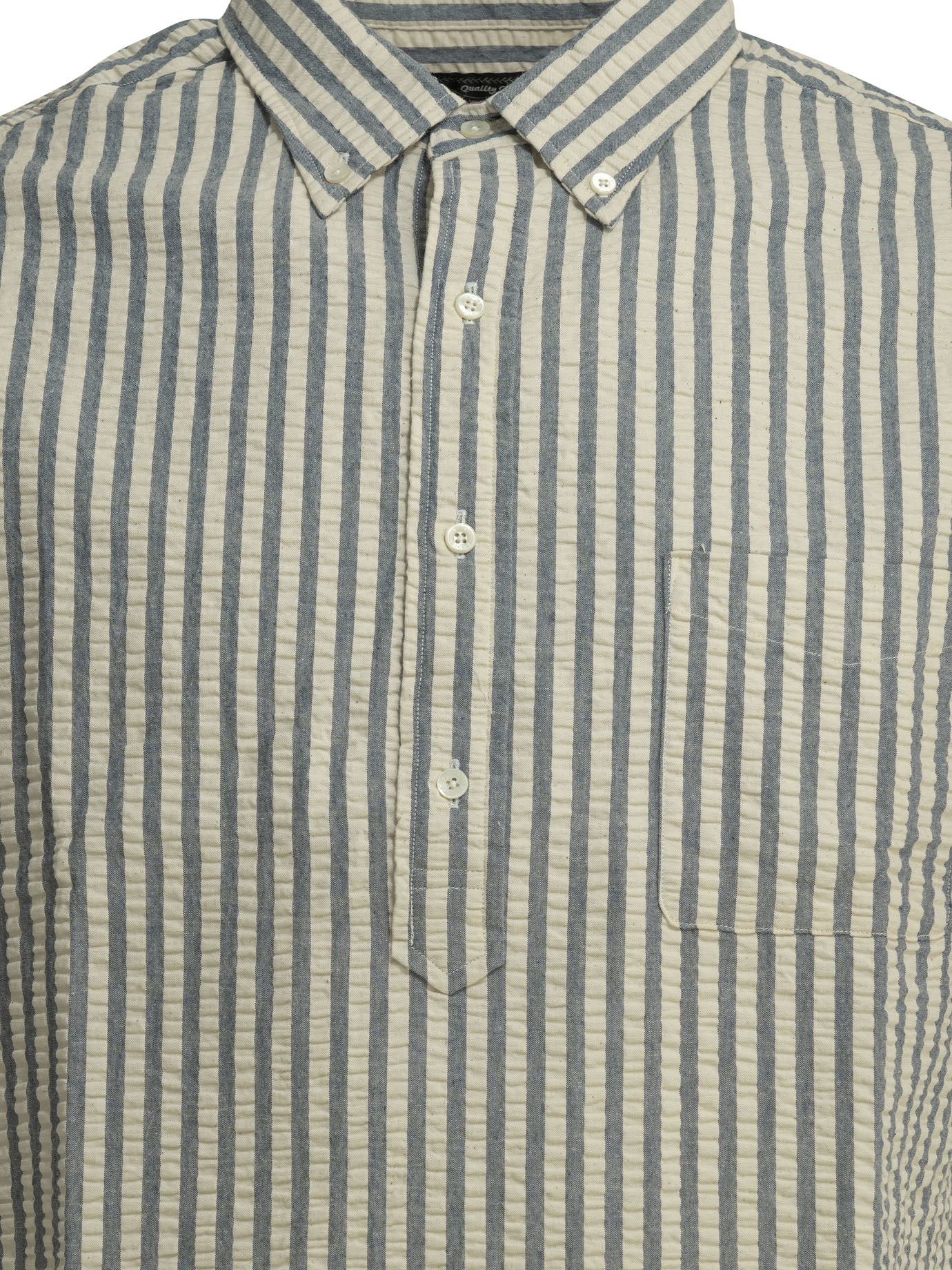 Beams Plus Casual Cotton Seersucker Shirt