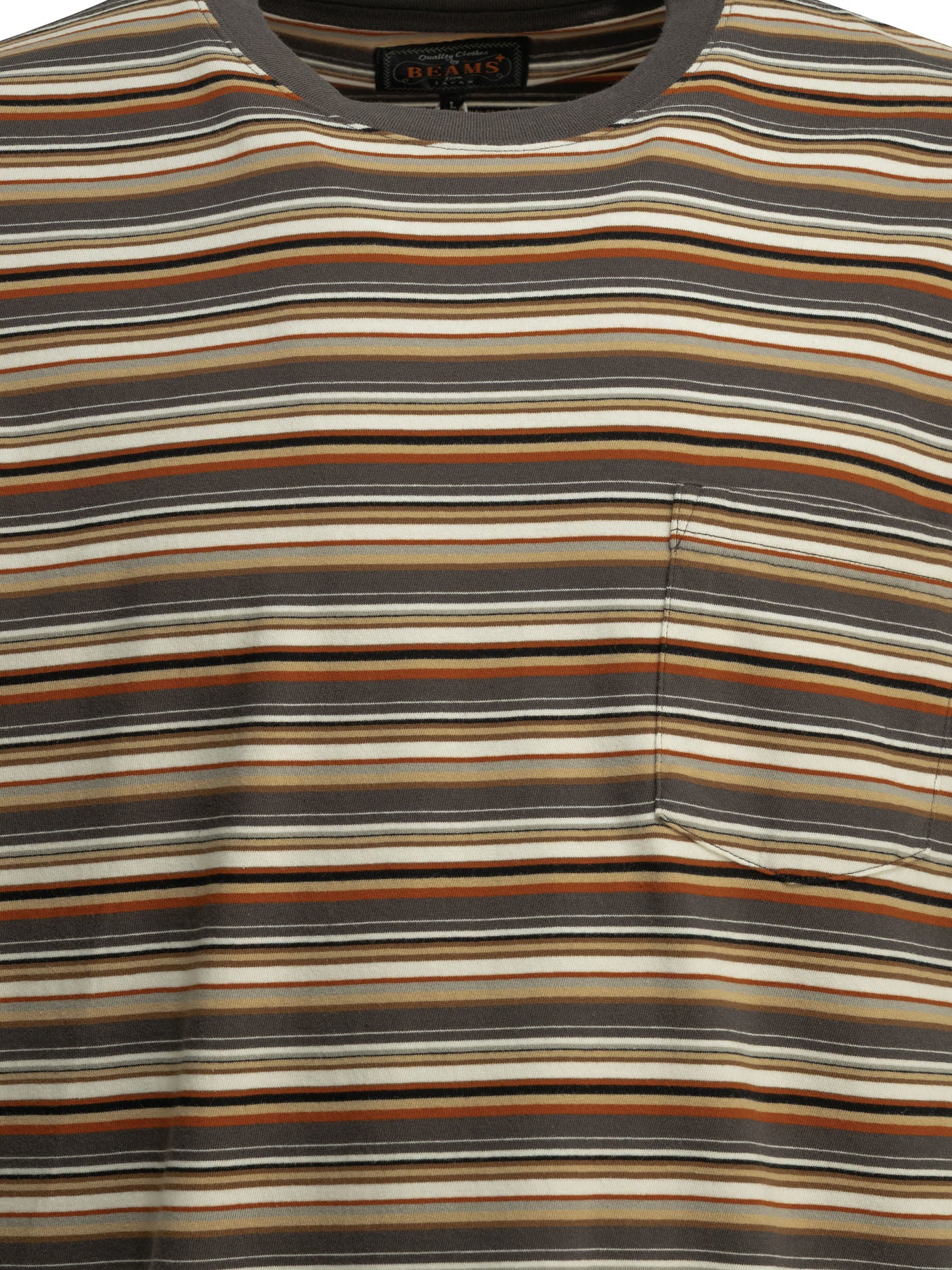 Beams Plus Striped Crew-Neck T-Shirt