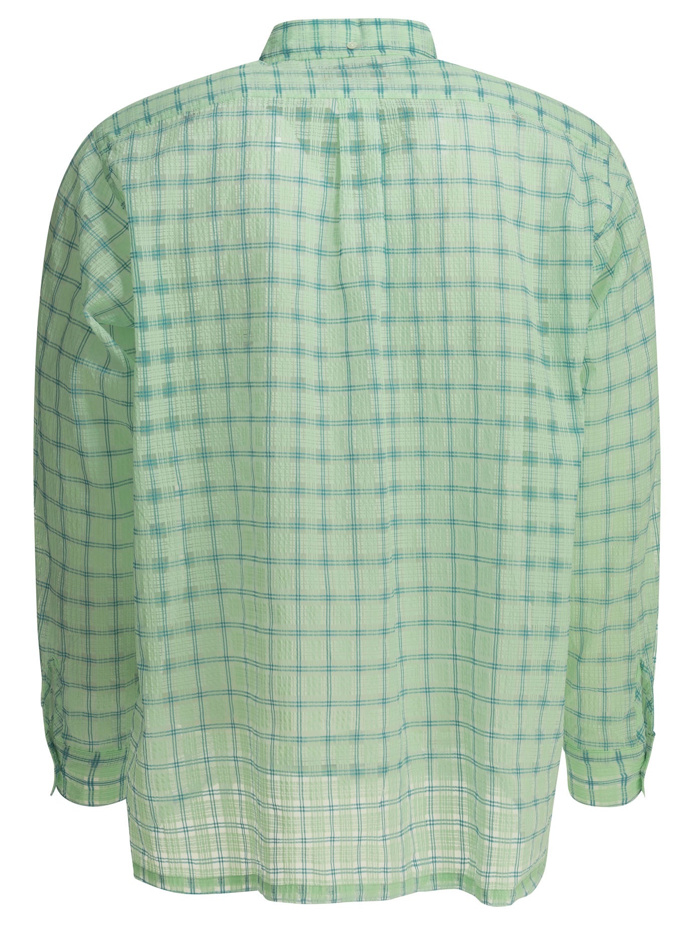 Beams Plus Open Db Nylon Airy Plaid Casual Shirt