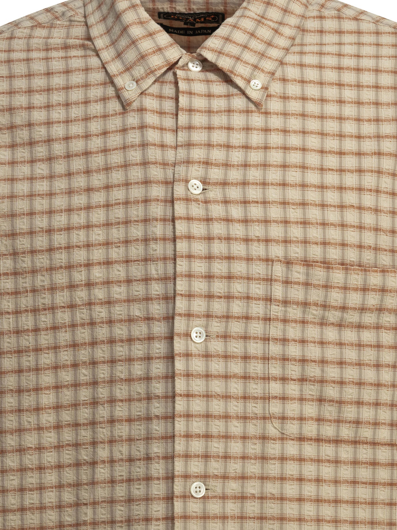 Beams Plus Open Bd Sucker Casual Shirt