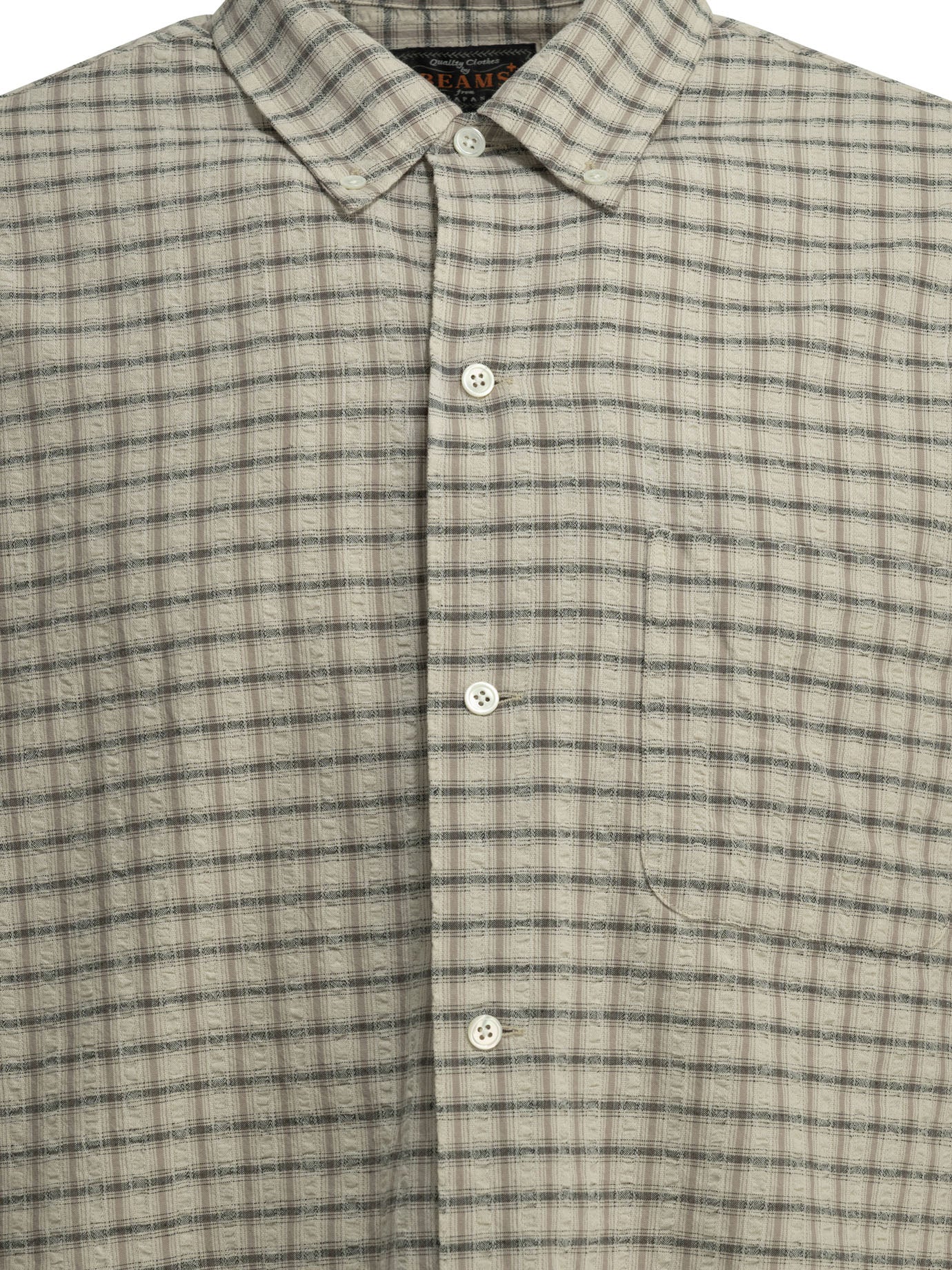 Beams Plus Open Bd Sucker Casual Shirt
