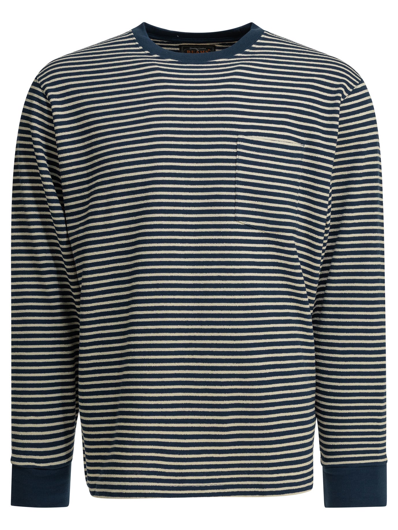 Beams Plus Striped Crewneck T-Shirt
