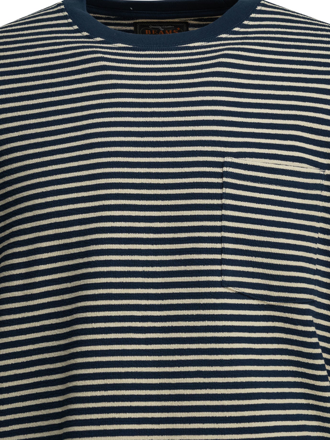 Beams Plus Striped Crewneck T-Shirt