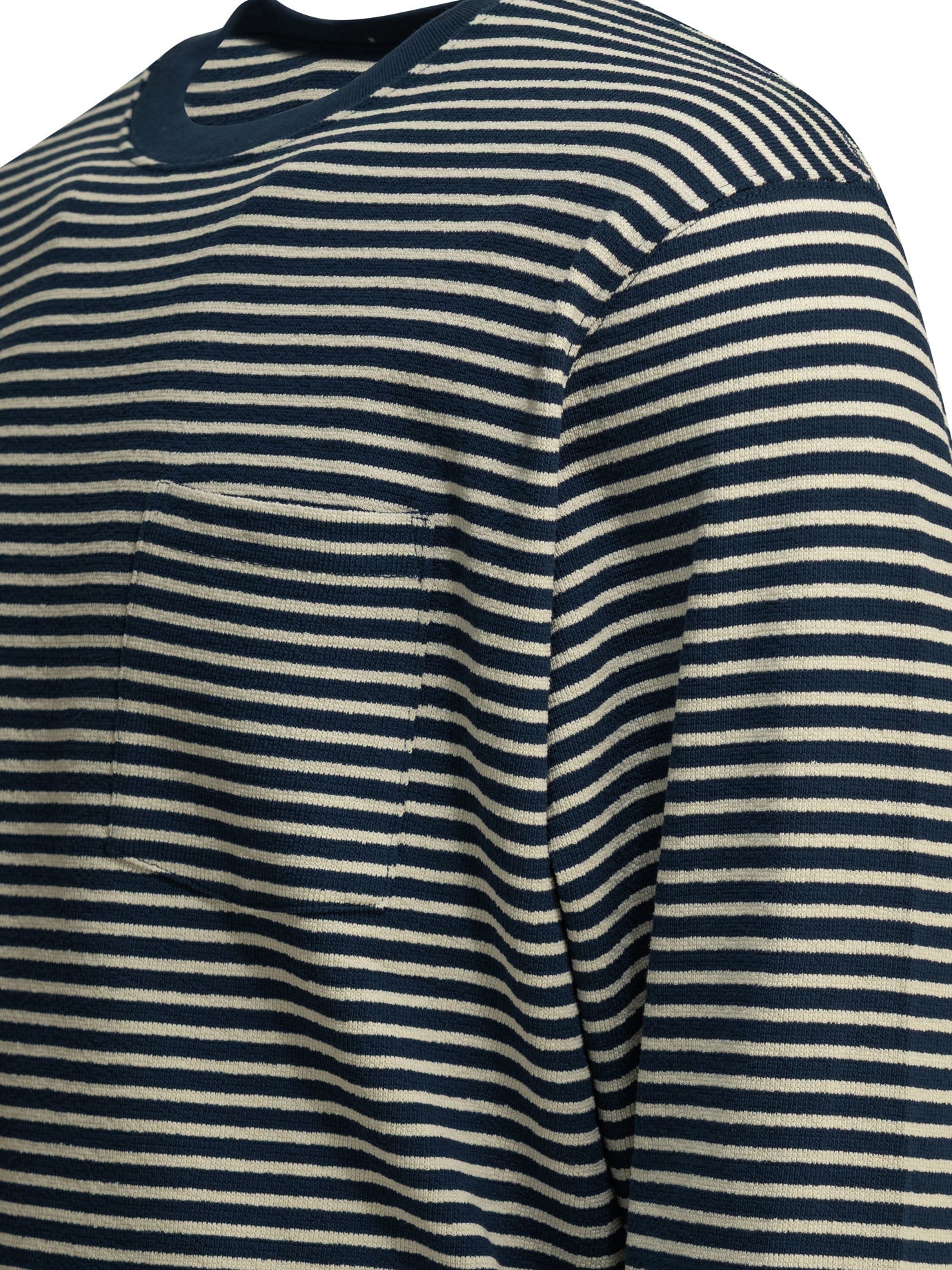 Beams Plus Striped Crewneck T-Shirt