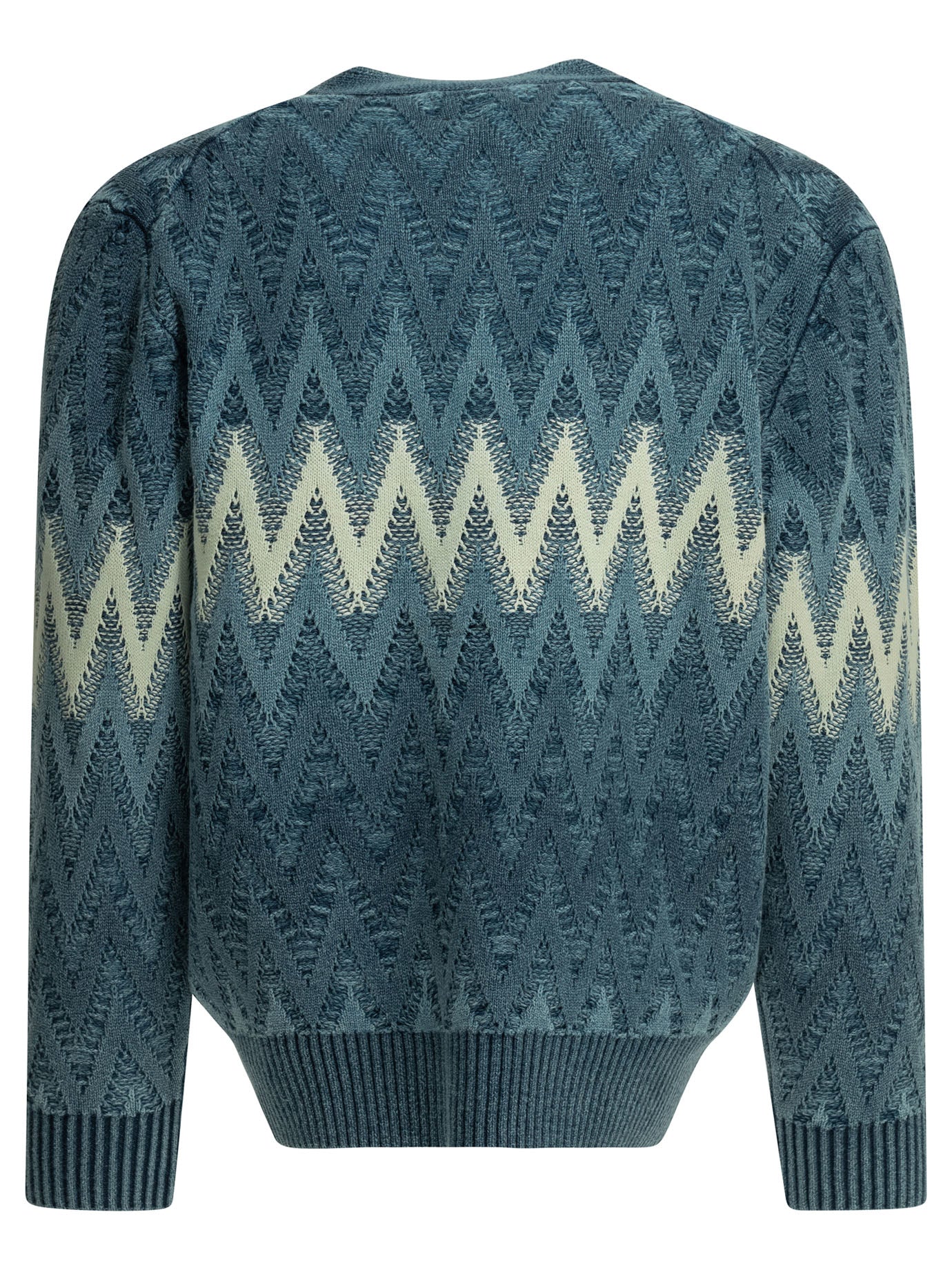 Beams Plus Indigo Yarn Cardigan