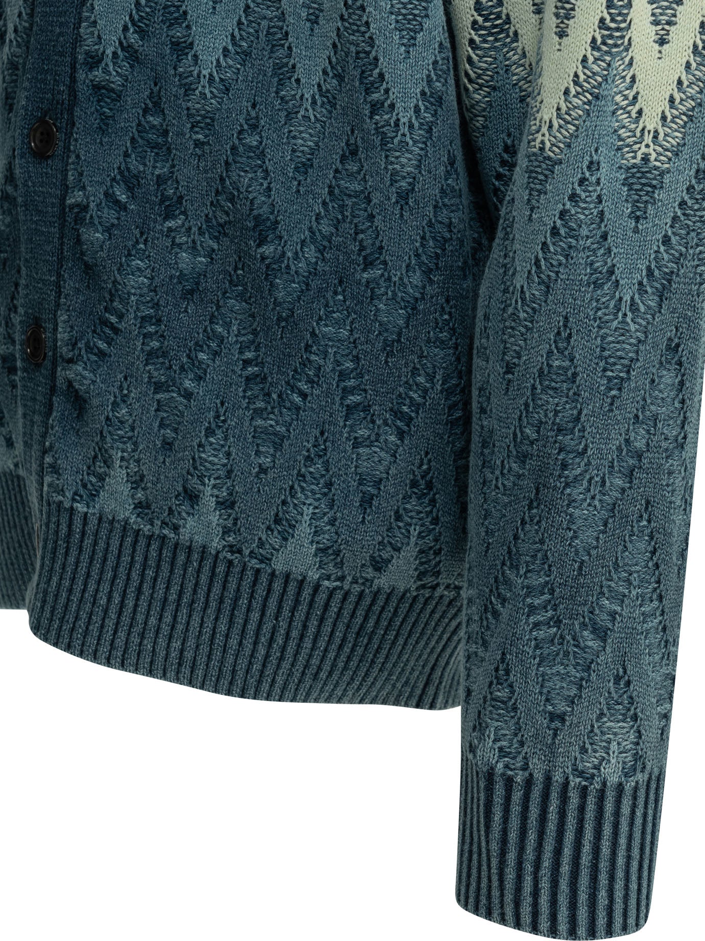 Beams Plus Indigo Yarn Cardigan