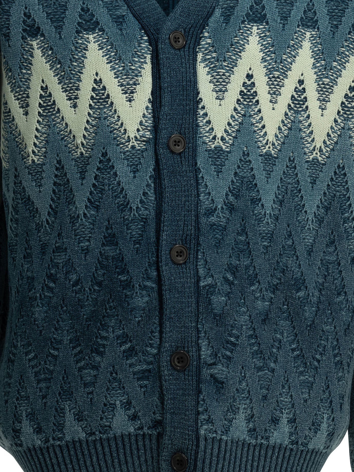 Beams Plus Indigo Yarn Cardigan