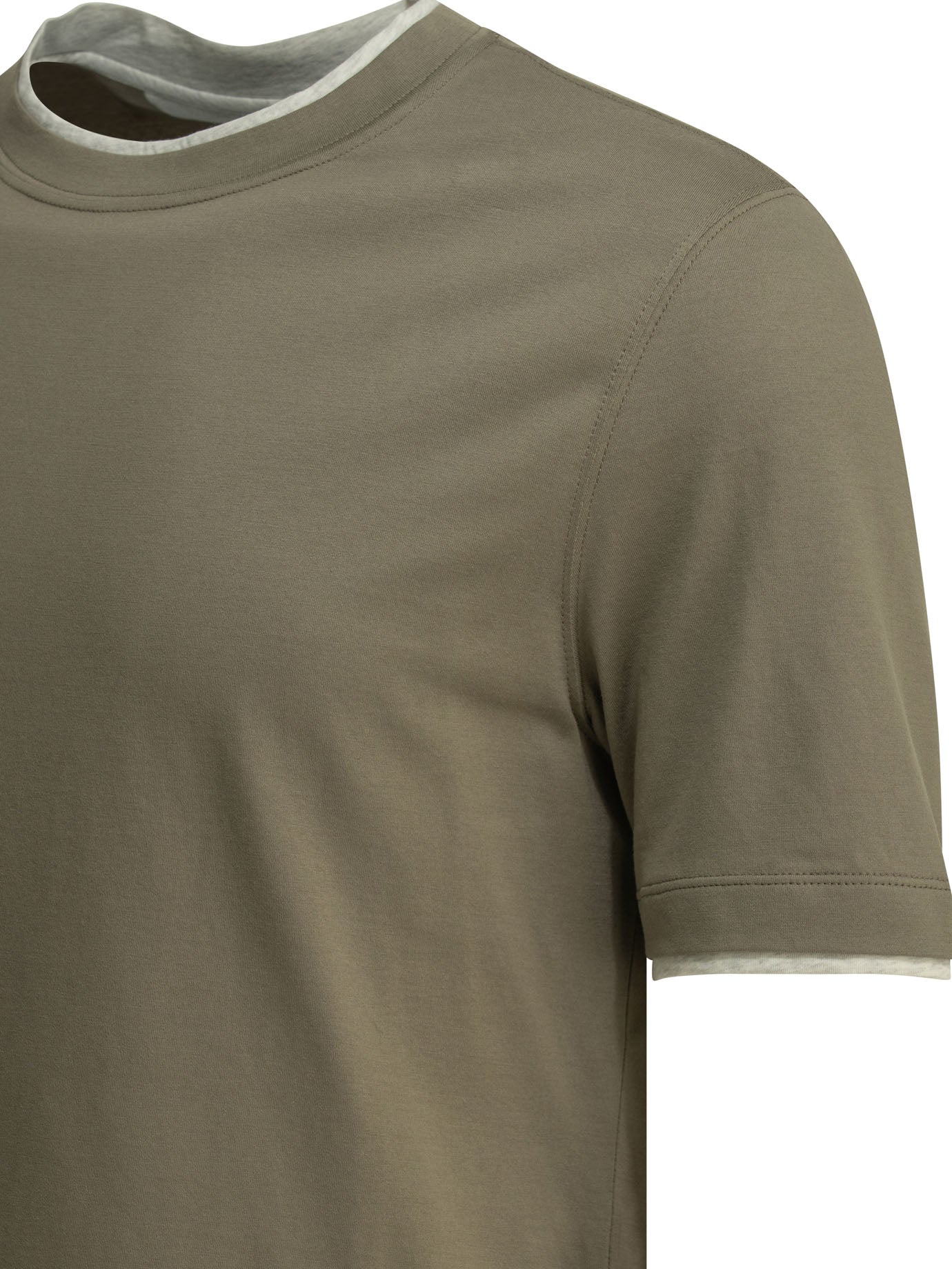 Brunello Cucinelli Faux Layering Crewneck T-Shirt