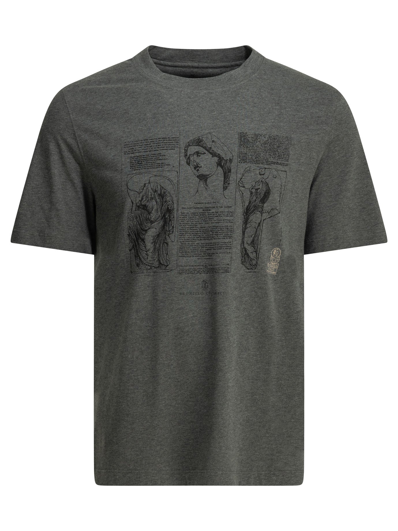 Brunello Cucinelli Crew-Neck T-Shirt With Print