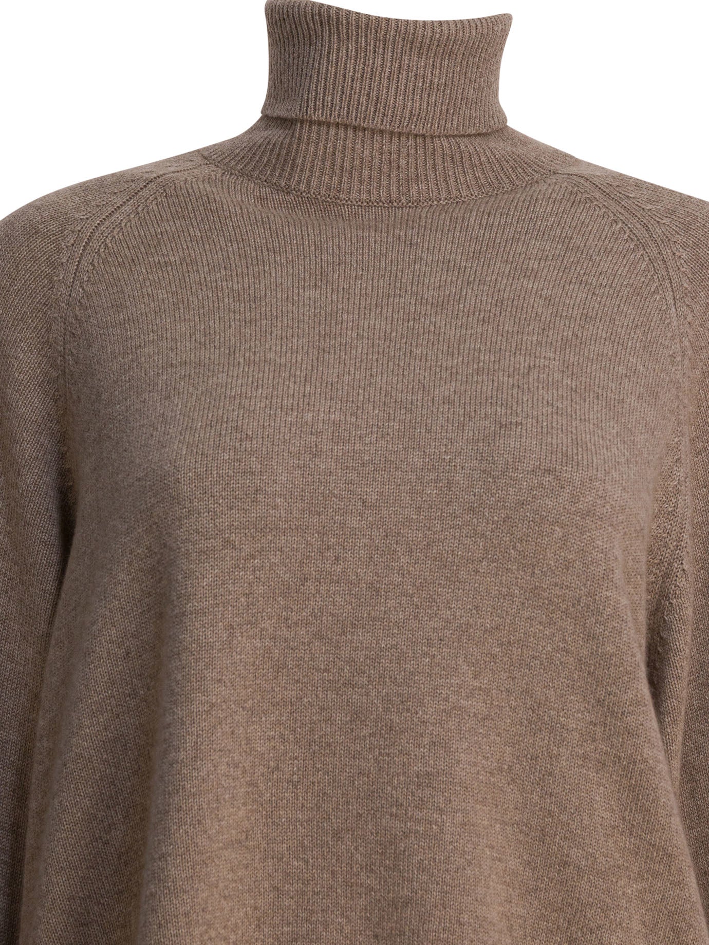 Brunello Cucinelli Turtleneck Sweater With Shiny Shirt Details