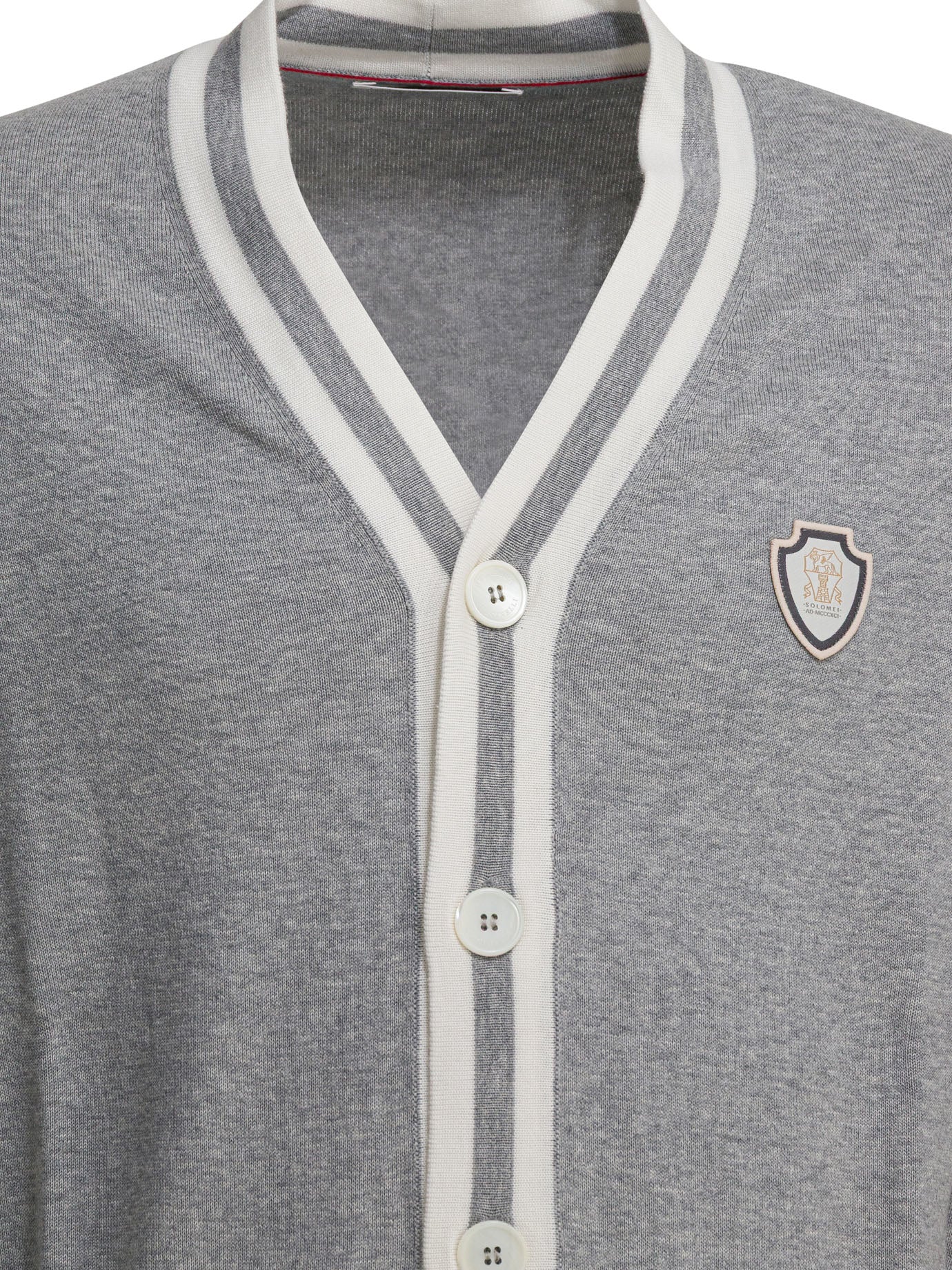 Brunello Cucinelli Cotton Cardigan With Logo