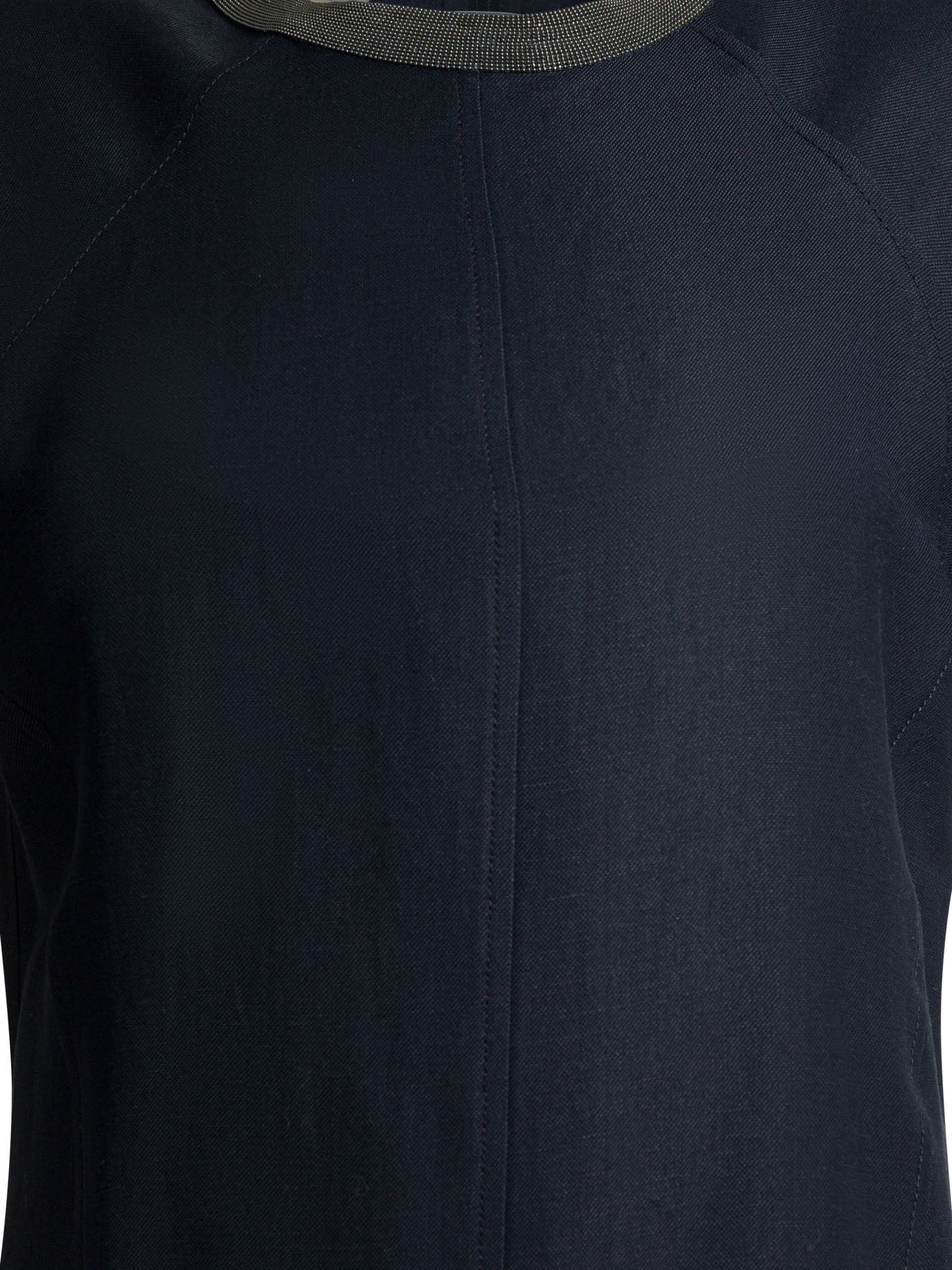 Brunello Cucinelli Precious Collar Midi Dress