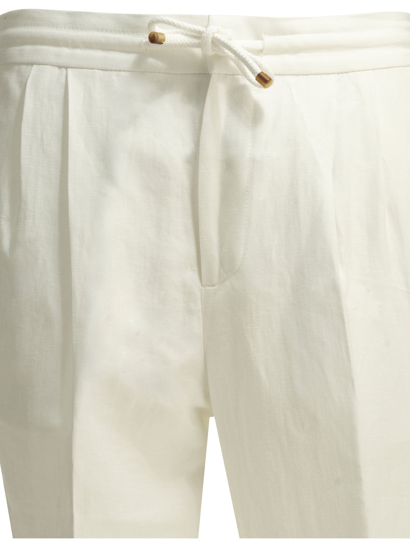 Brunello Cucinelli Casual Linen And Cotton Pants