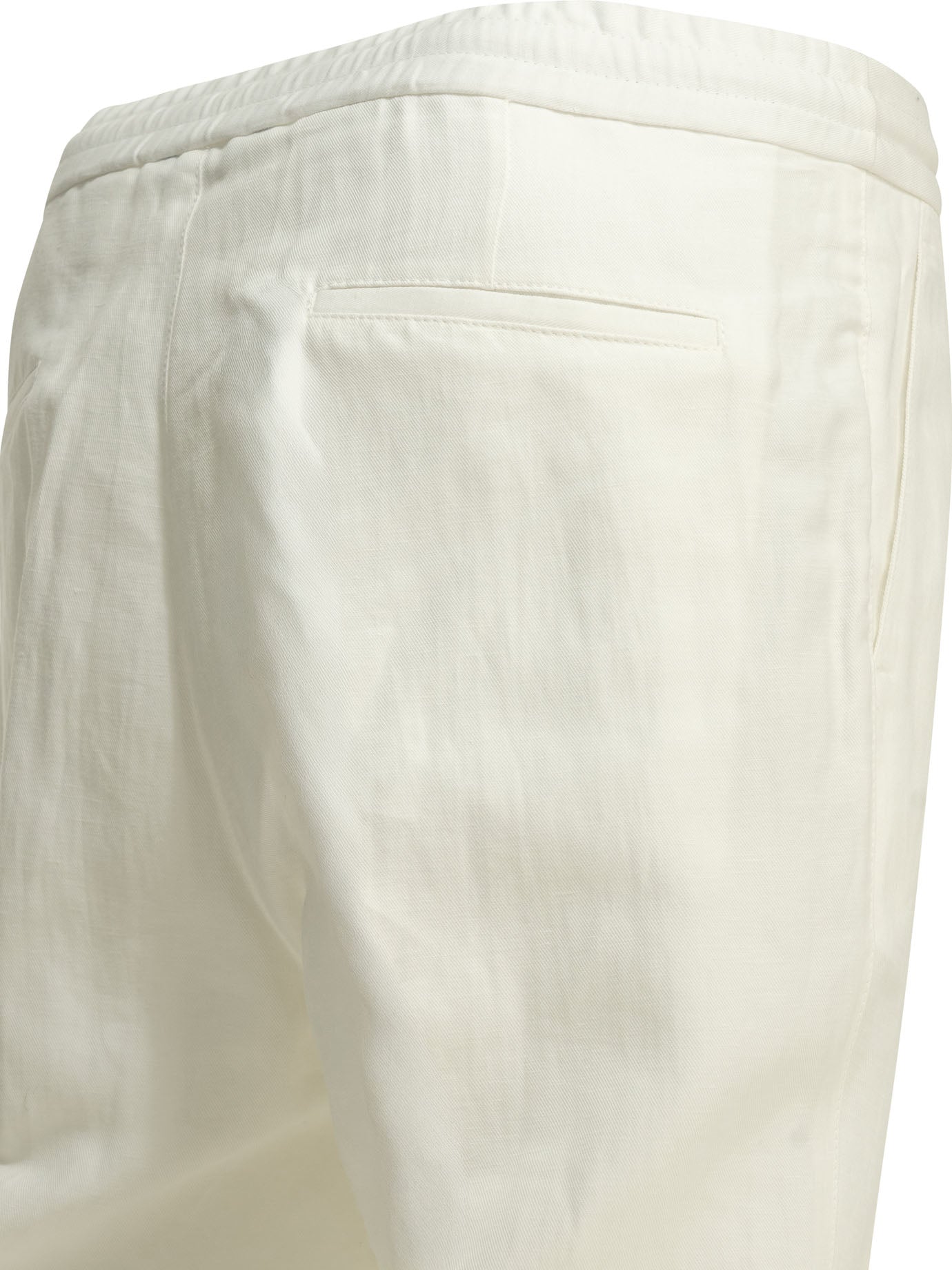 Brunello Cucinelli Casual Linen And Cotton Pants