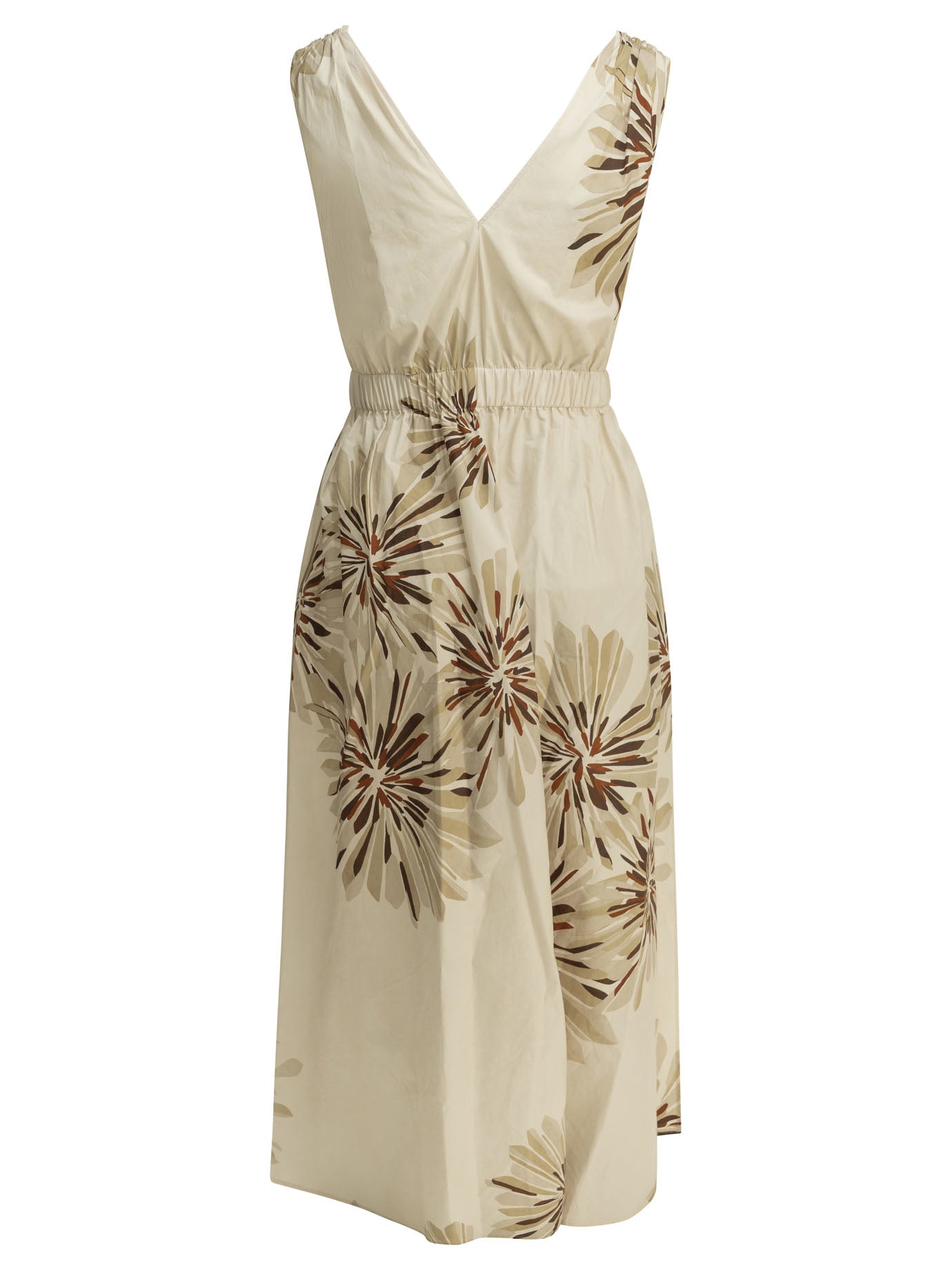 Brunello Cucinelli Bloom Print Midi Dress