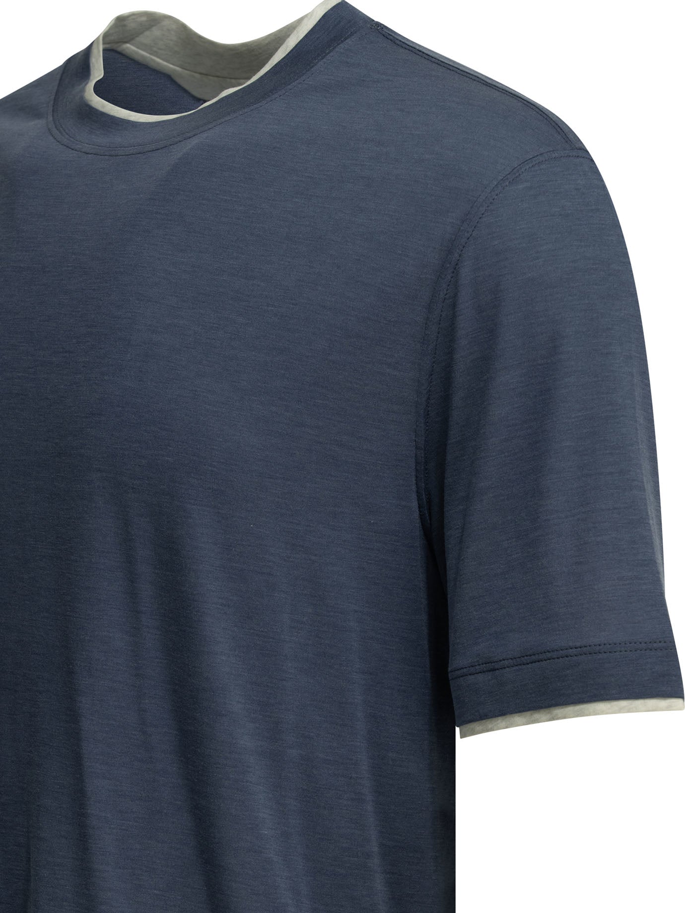 Brunello Cucinelli Faux Layering Crewneck T-Shirt