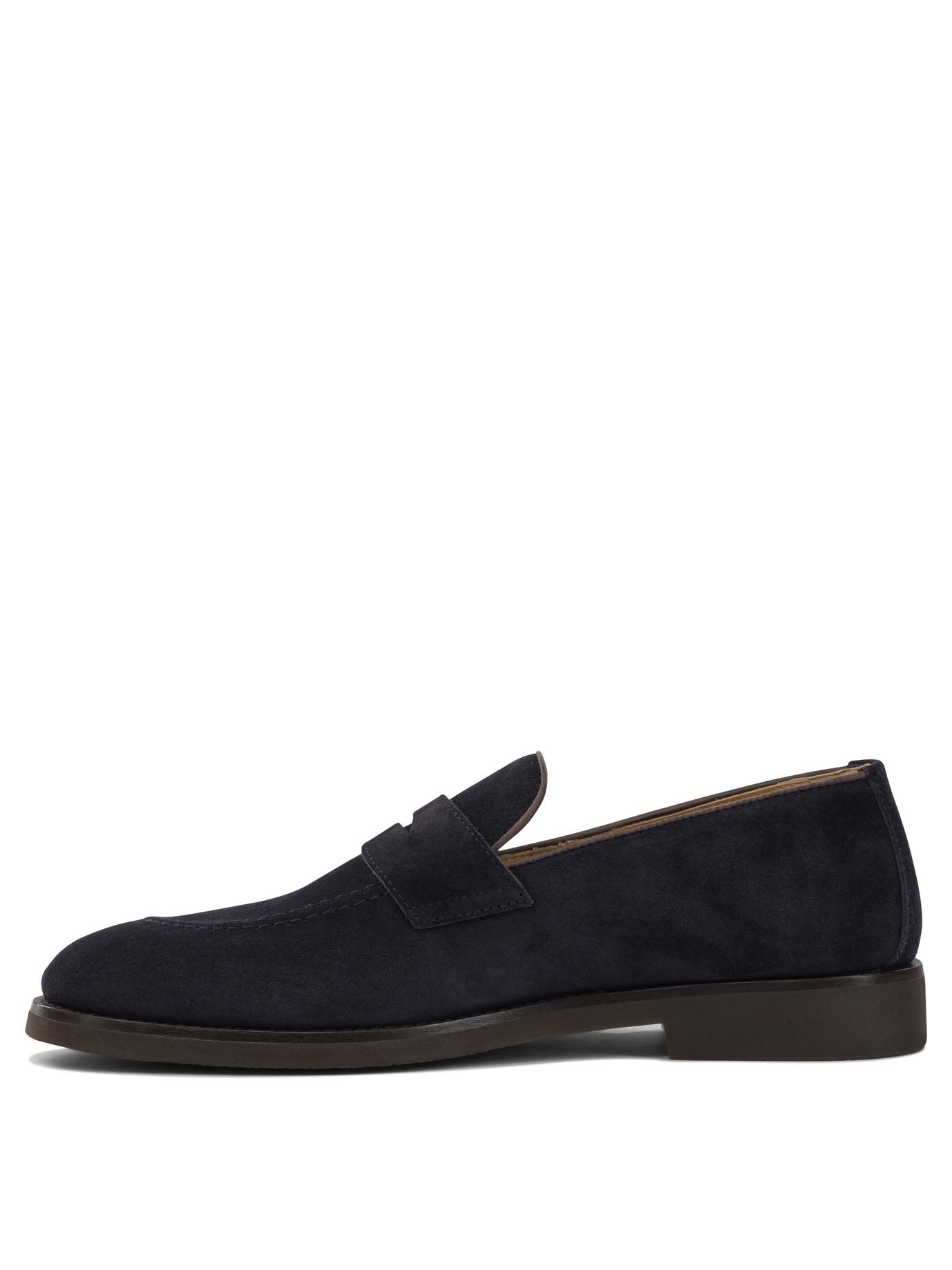Brunello Cucinelli Suede Penny Loafers