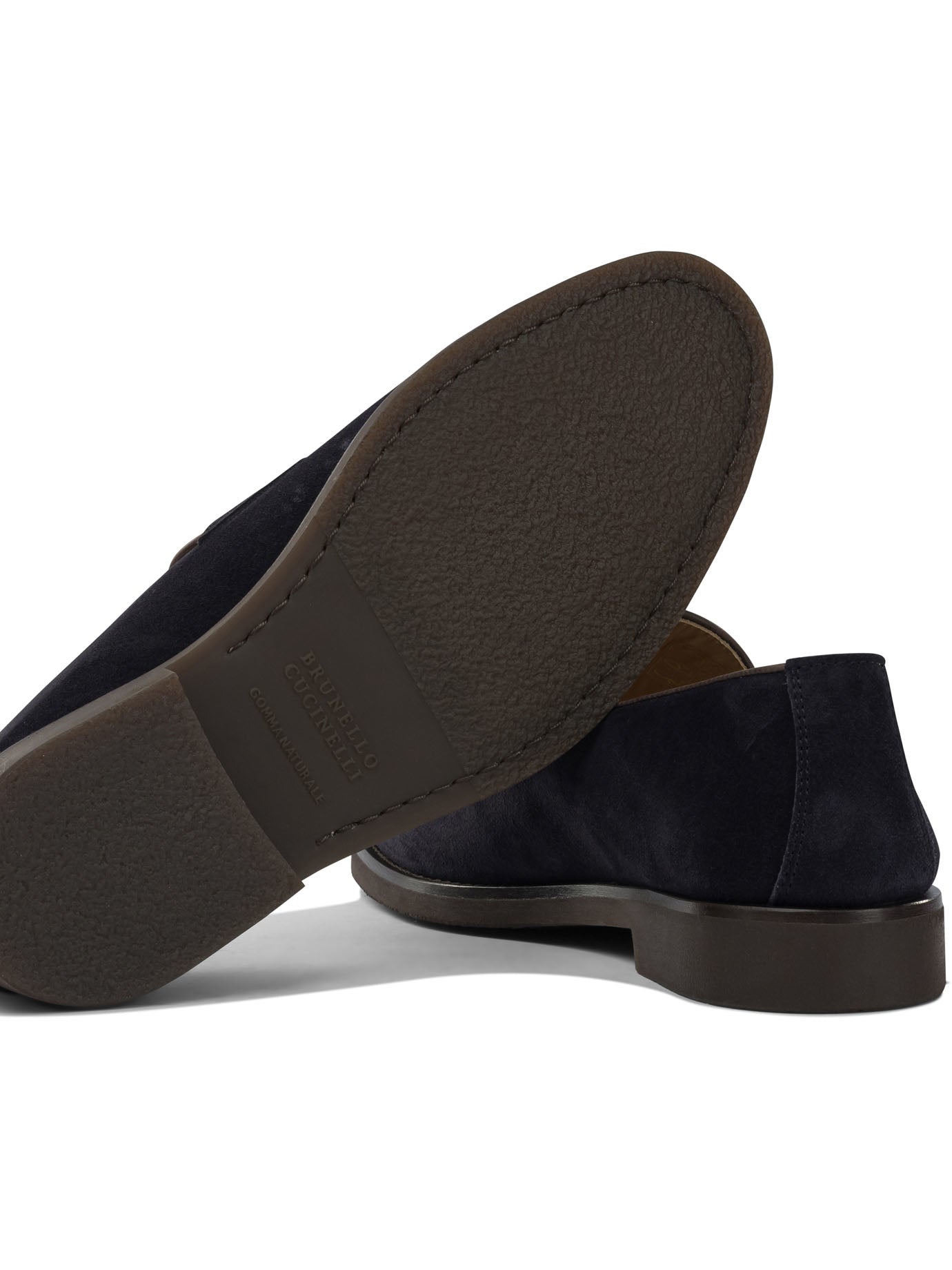 Brunello Cucinelli Suede Penny Loafers