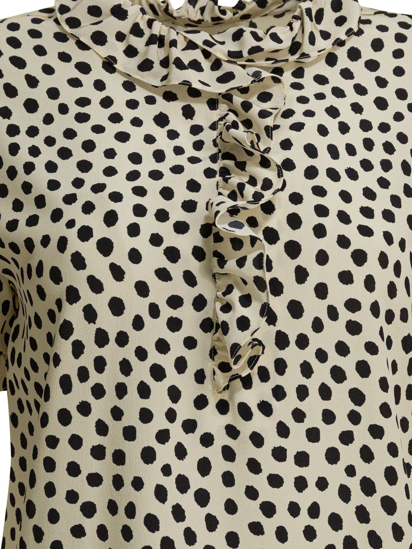 Chloé Crepe De Chine Ruffle Blouse