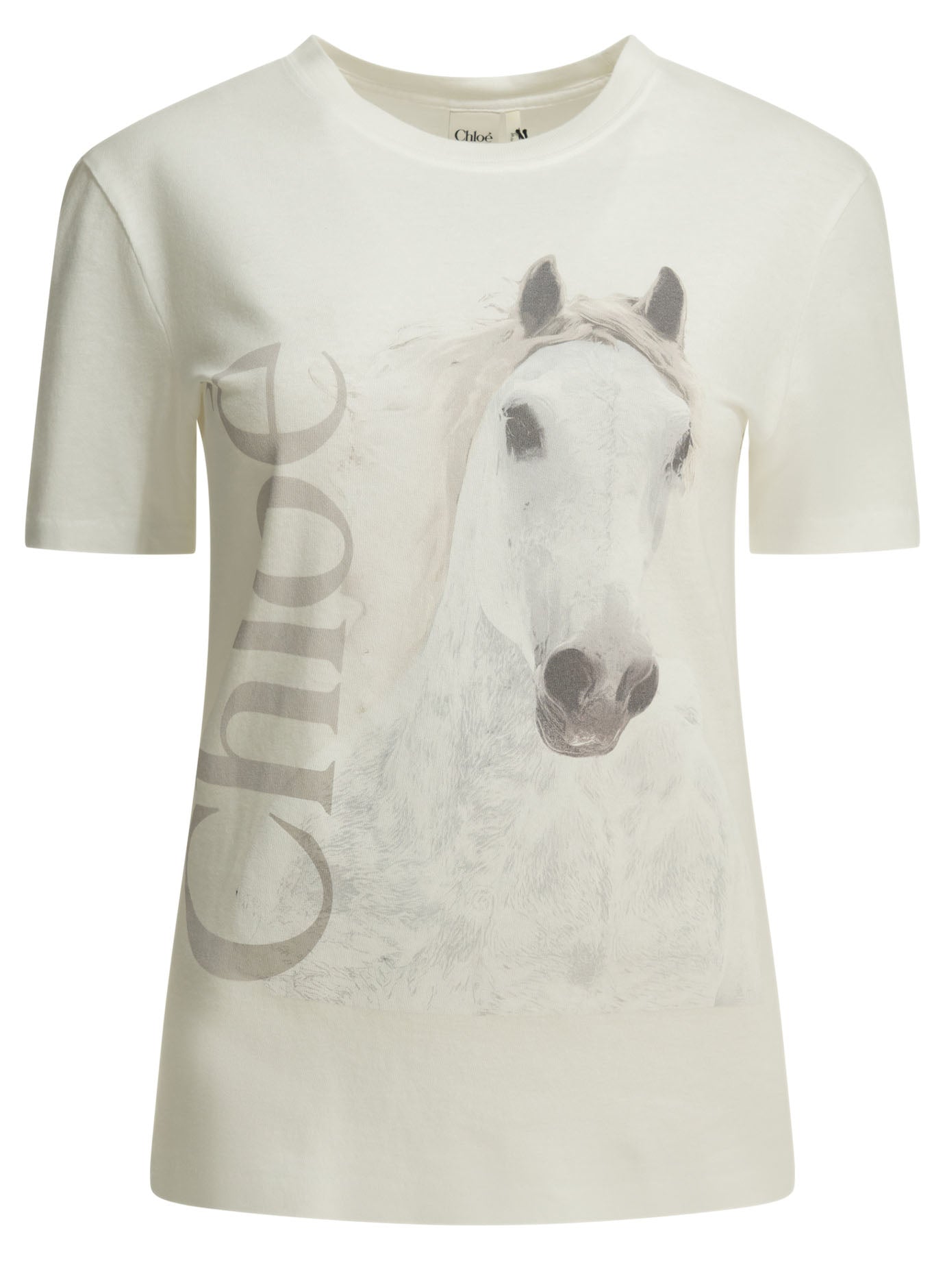 Chloé Crew-Neck T-Shirt With Logo