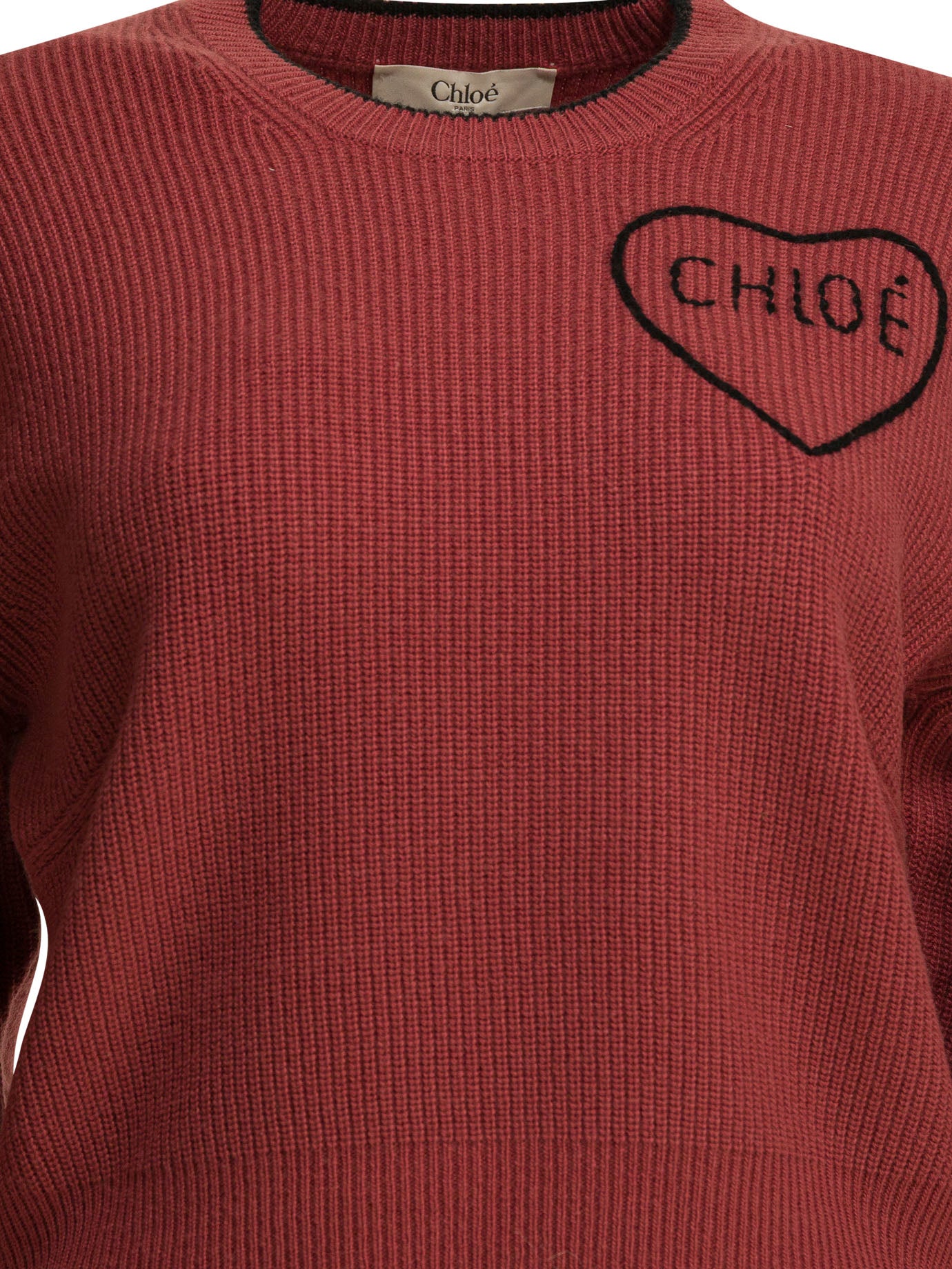 Chloé Crew-Neck Sweater With Logo