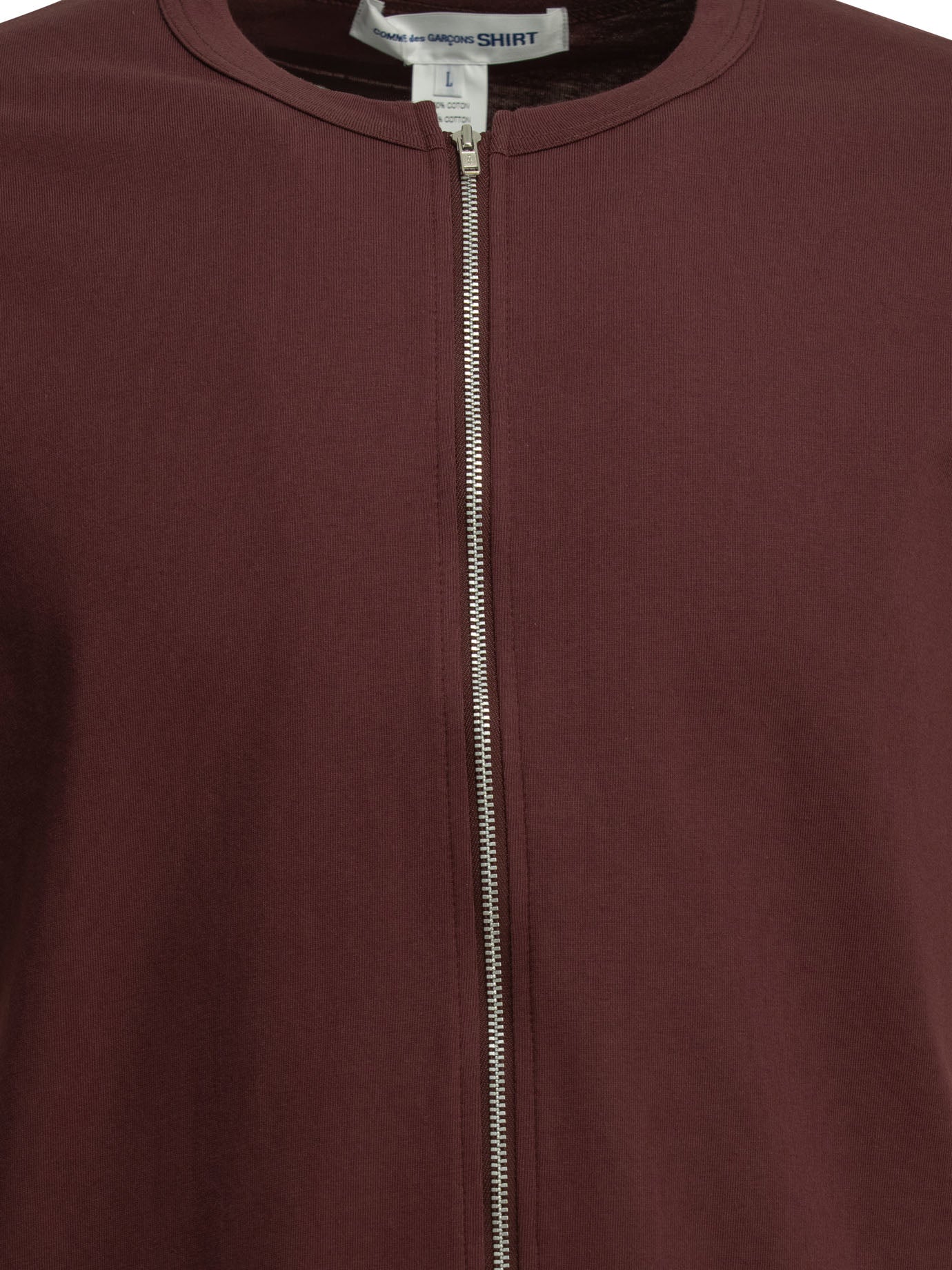 Comme Des Garçons Shirt Zipper Crew Neck T-Shirt