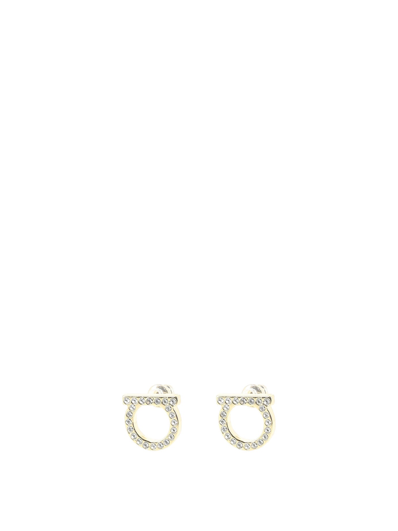Ferragamo Gancini Crystals Earrings