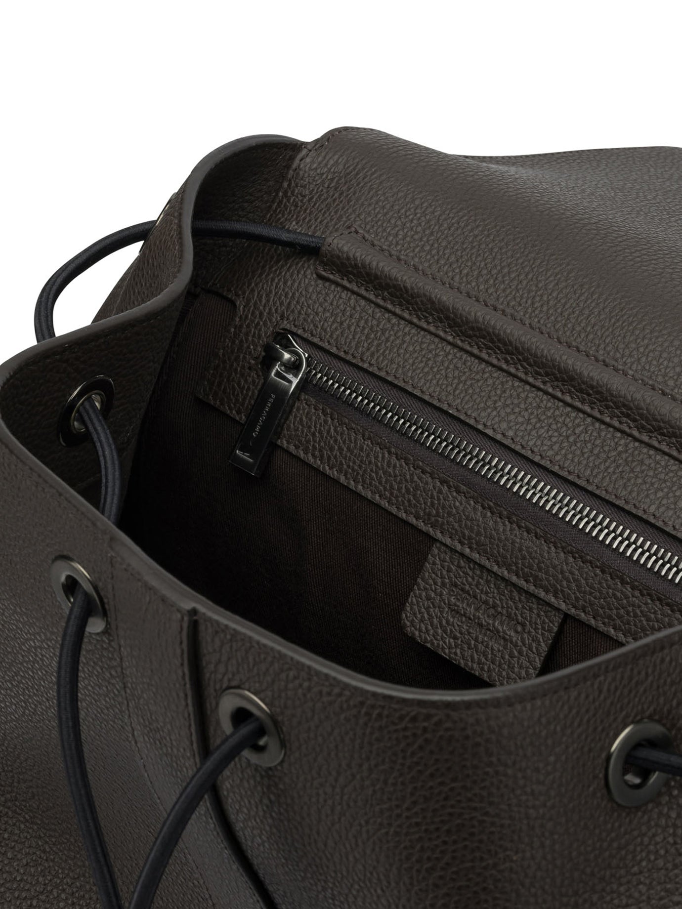 Ferragamo Double Pocket Leather Backpack