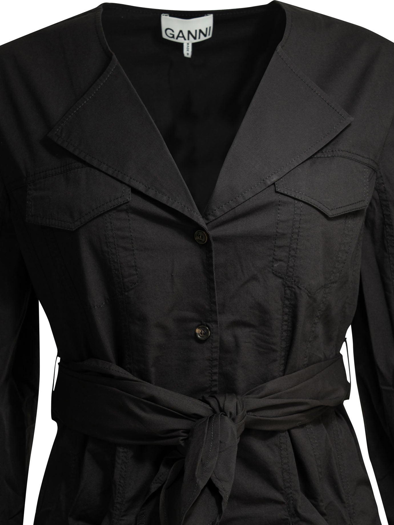 Ganni Short Chemise Dress