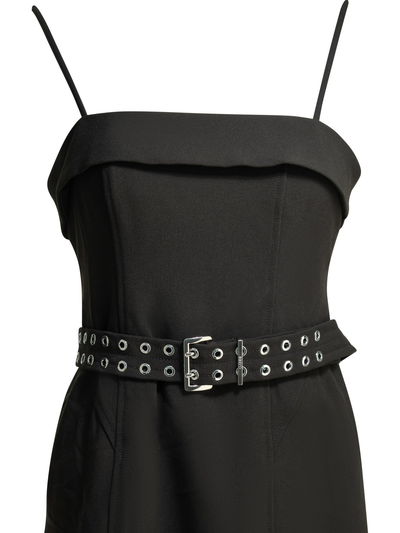 Ganni Asymmetrical Long Dress