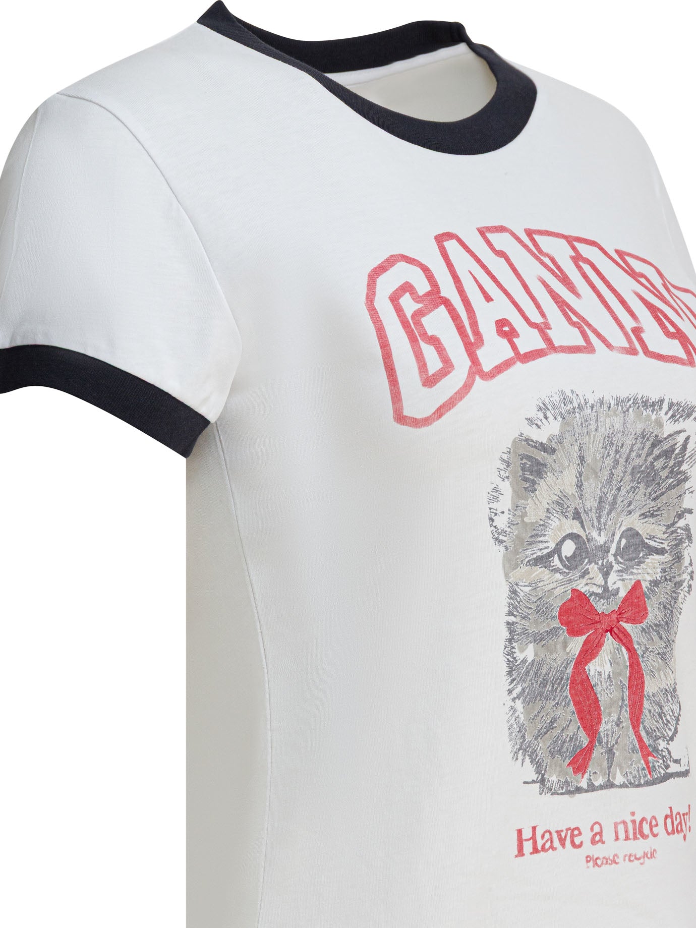 Ganni Kitty Cotton T-Shirt