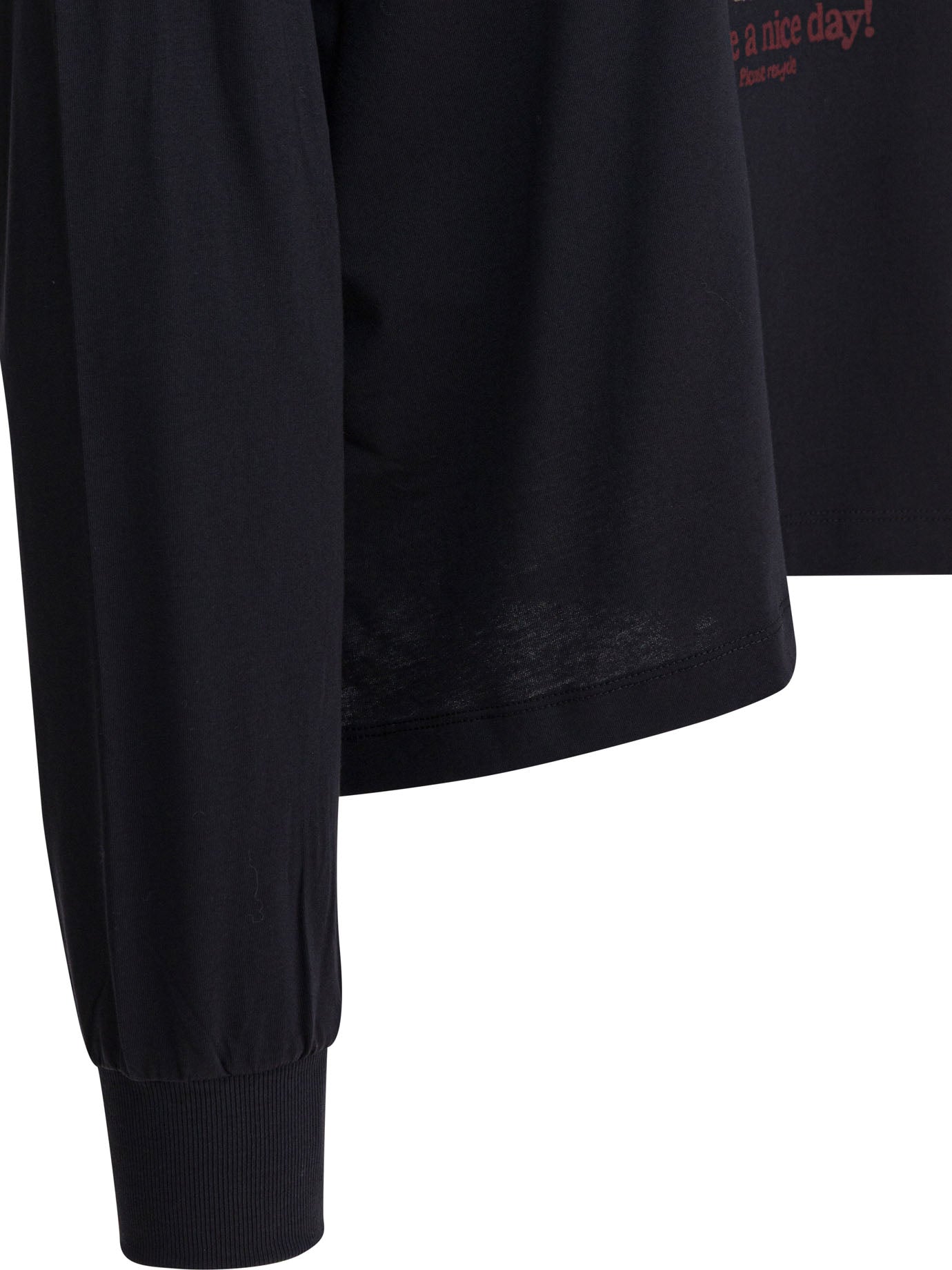 Ganni Poddle Cotton Crewneck Sweatshirt