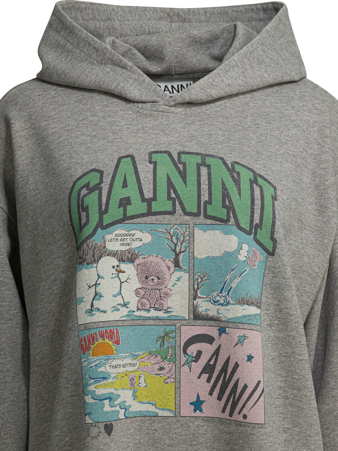Ganni Bear Comic Hoodie