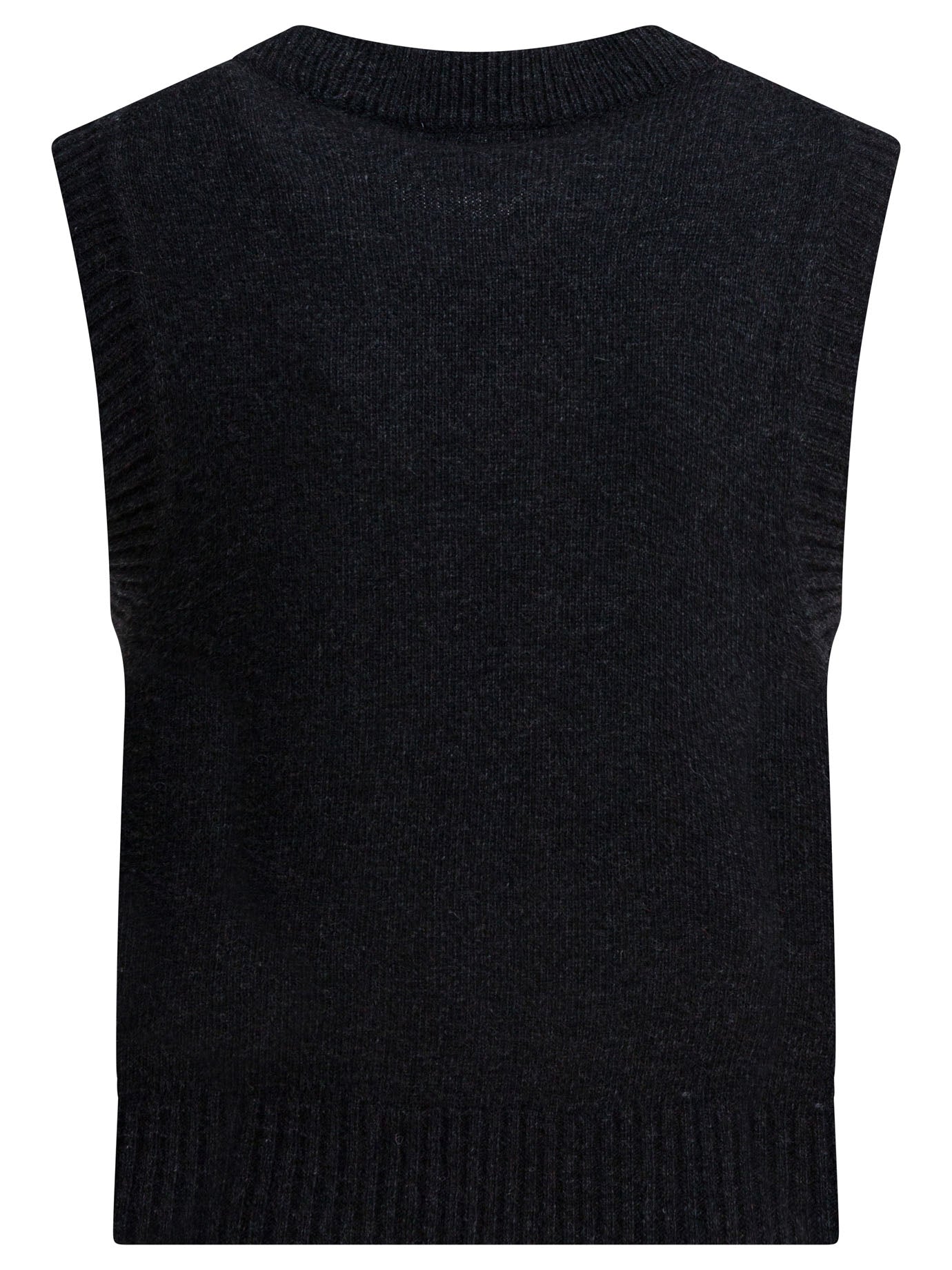 Ganni Wool Vest With Logo