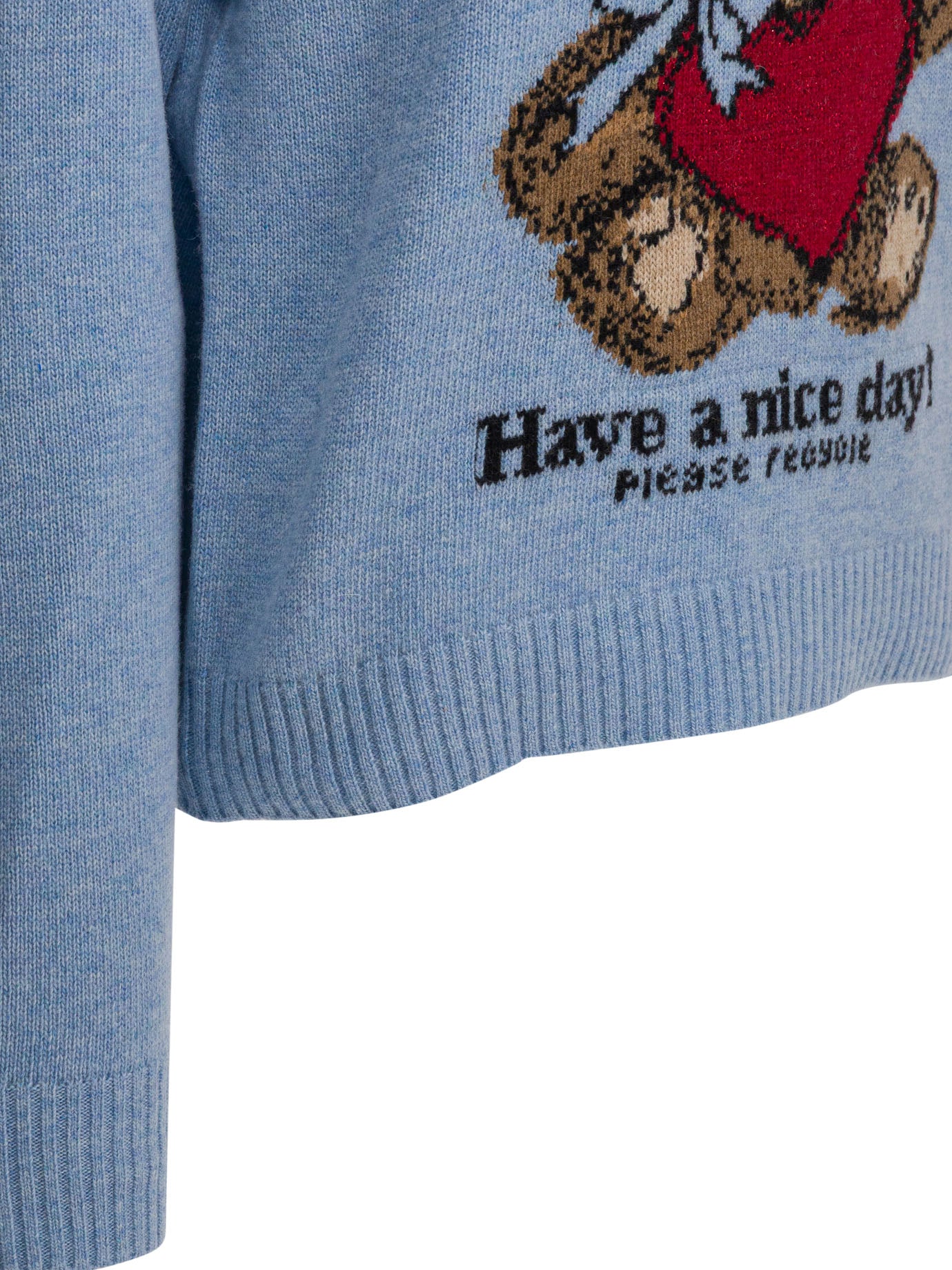 Ganni Wool Sweater With Print