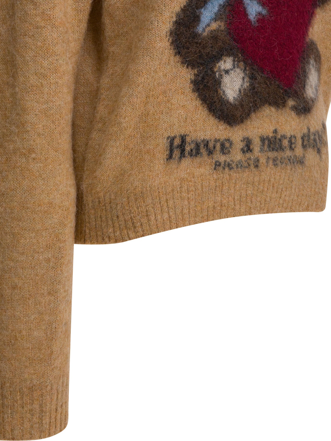 Ganni Wool Sweater With Print