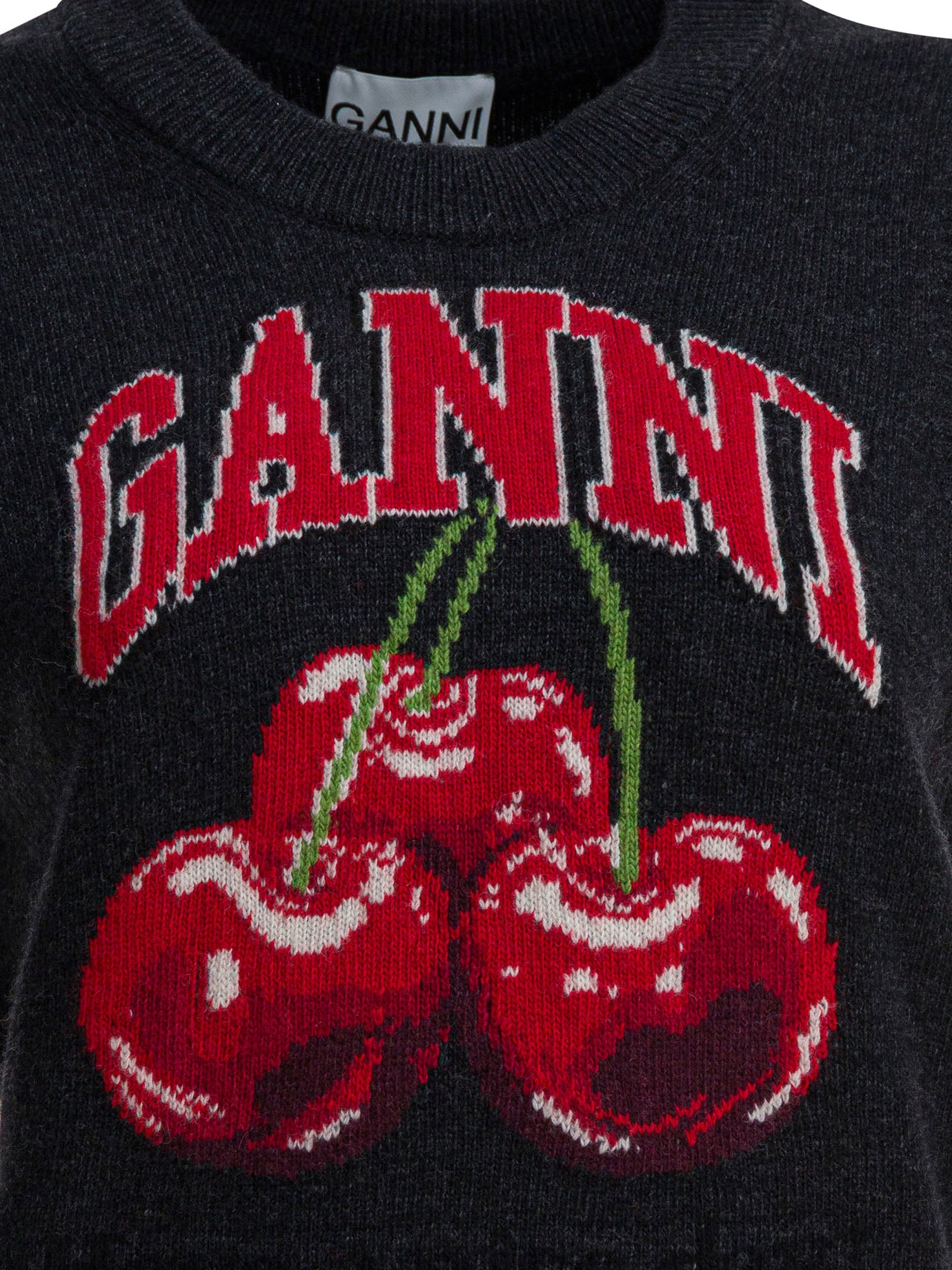 Ganni Wool Vest With Logo