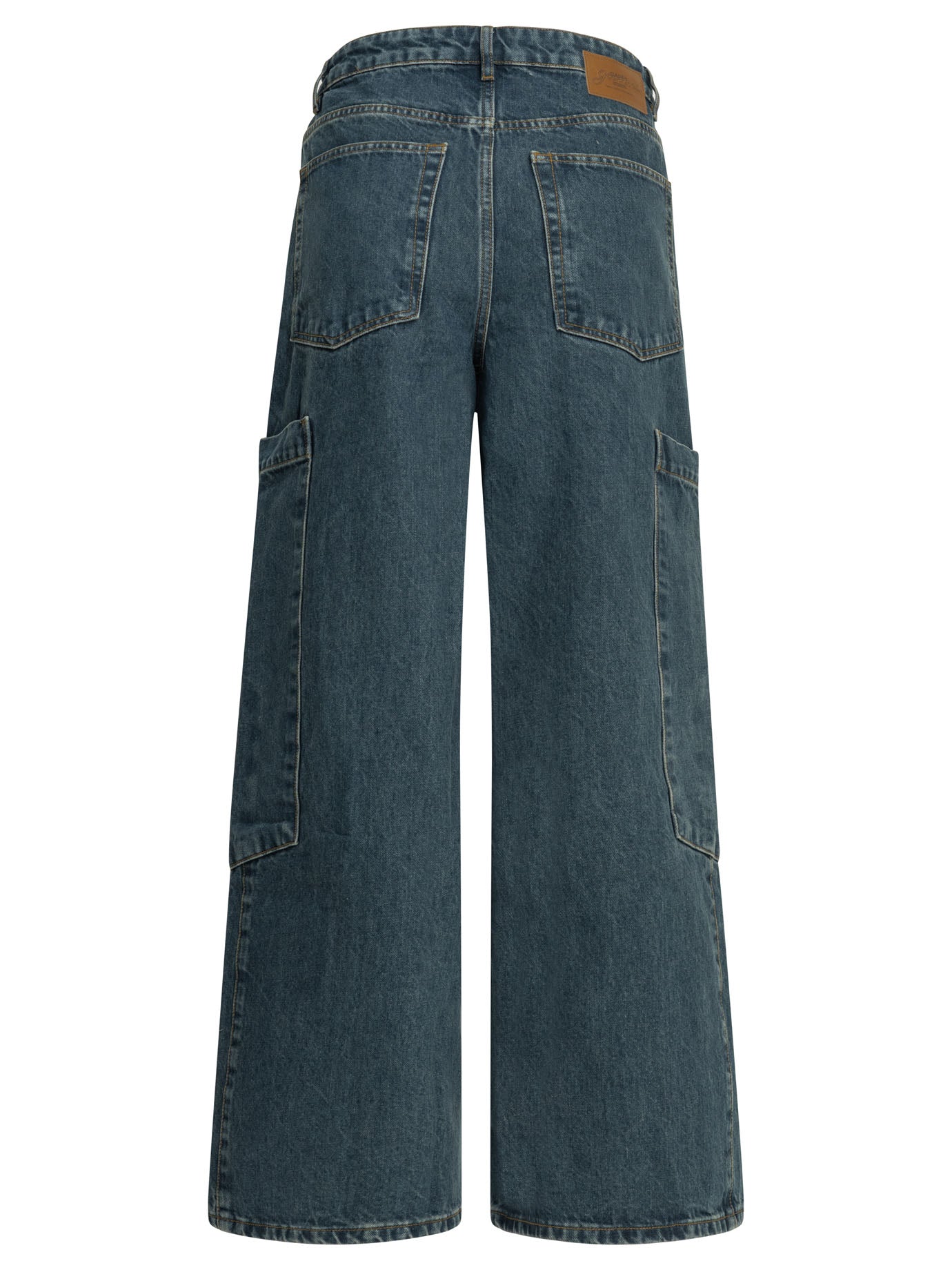Ganni Baggy Cargo Wide Leg Jeans