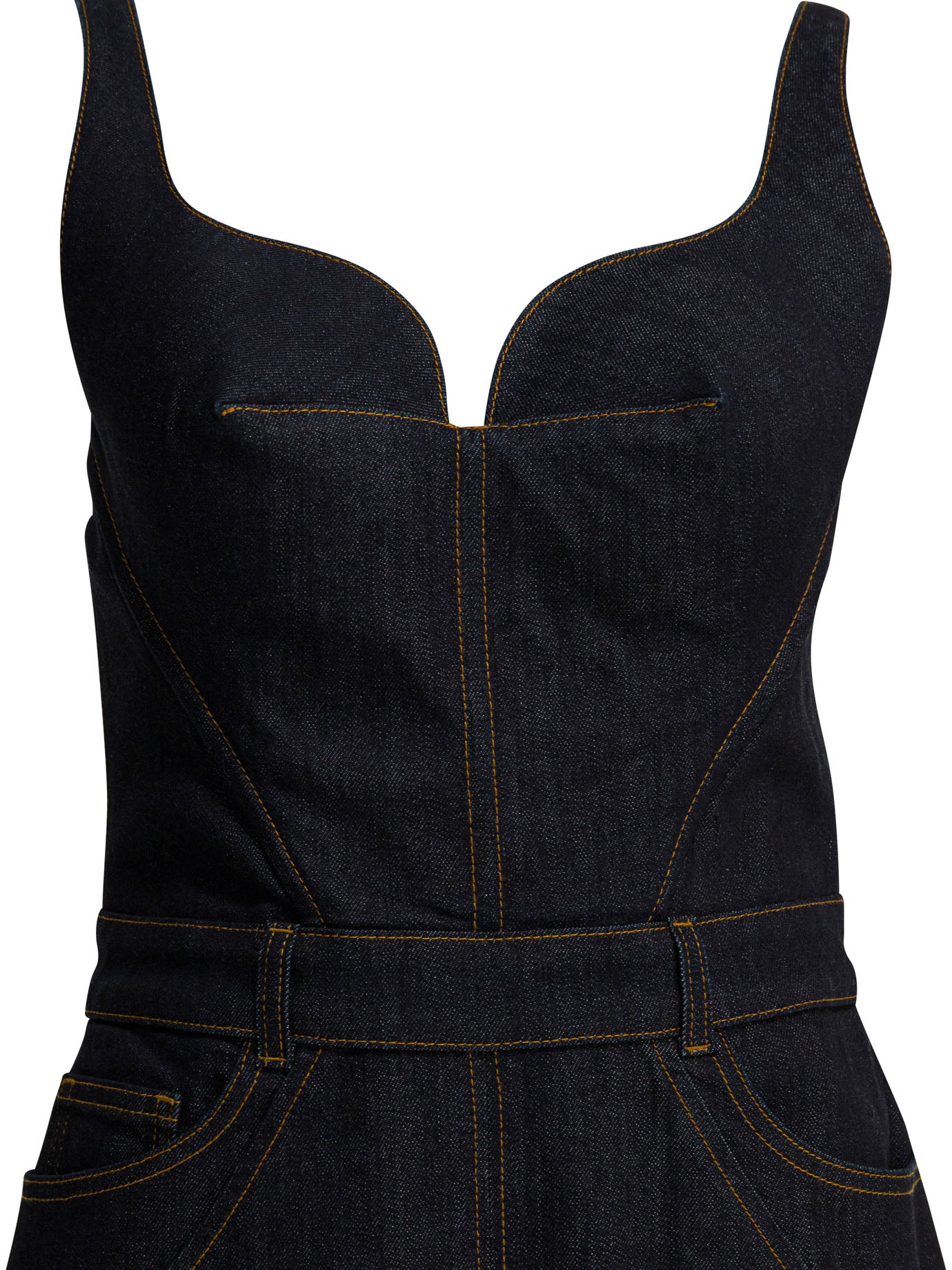Givenchy Sheath Dress In Raw Denim