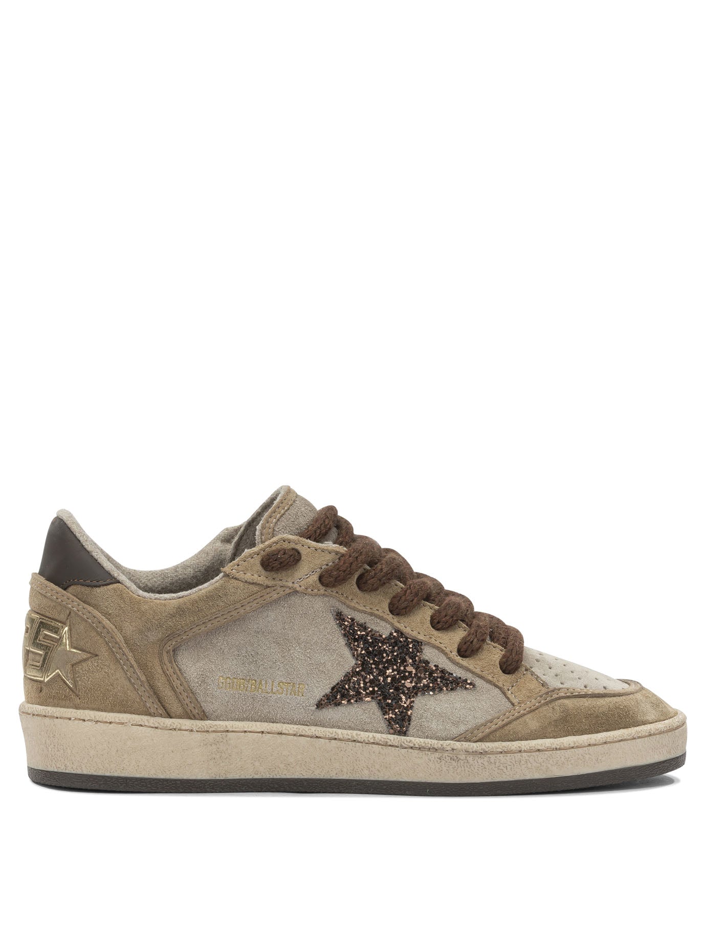 Golden Goose Ballstar Suede Low-Top Sneakers